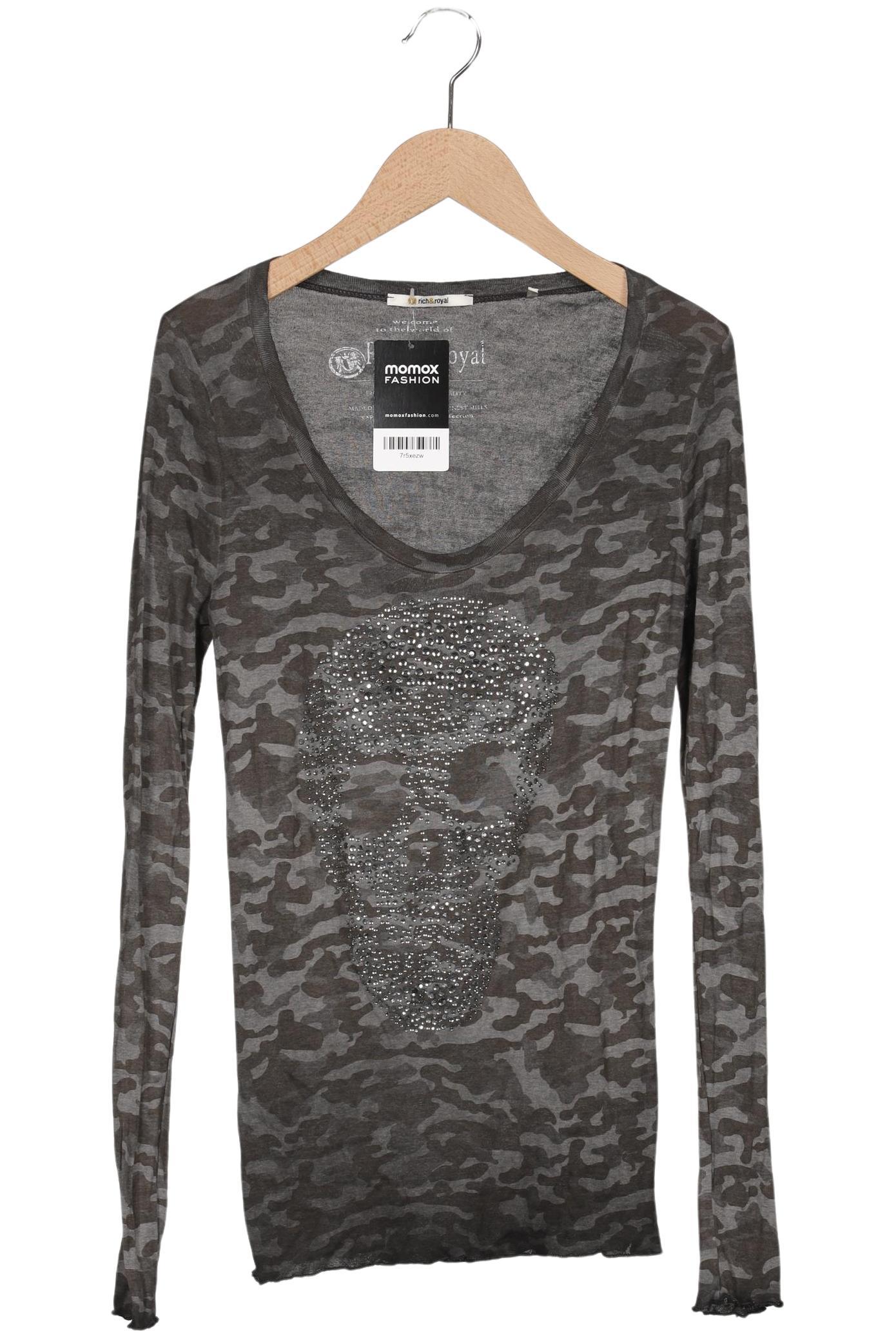 

Rich & Royal Damen Langarmshirt, grau, Gr. 36