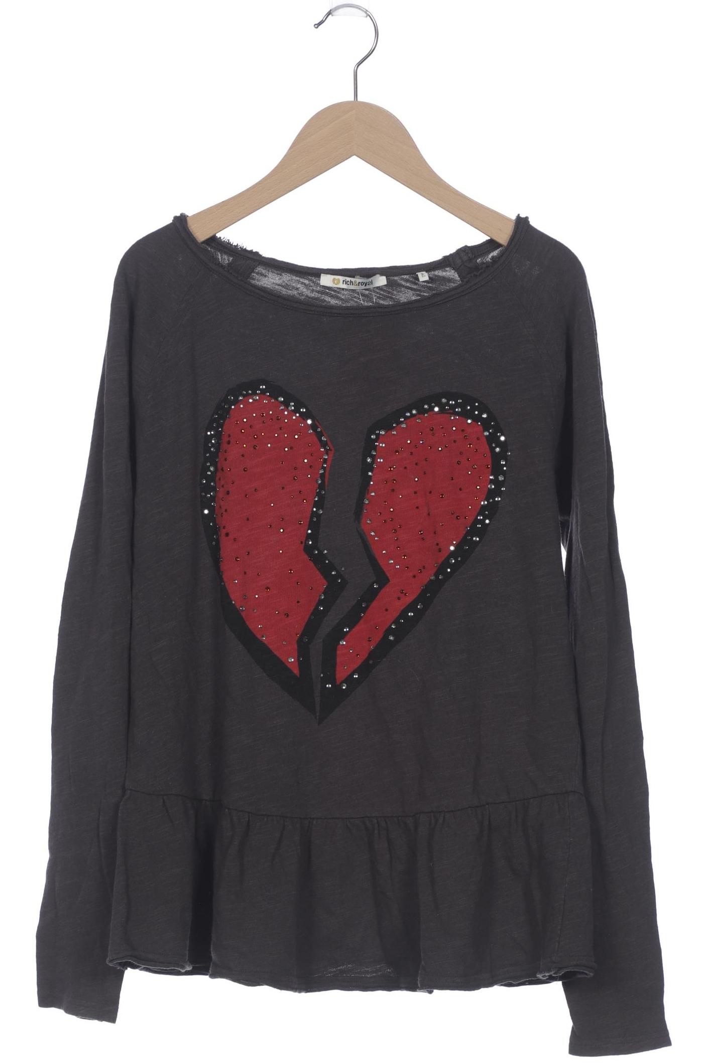 

Rich & Royal Damen Langarmshirt, grau, Gr. 36