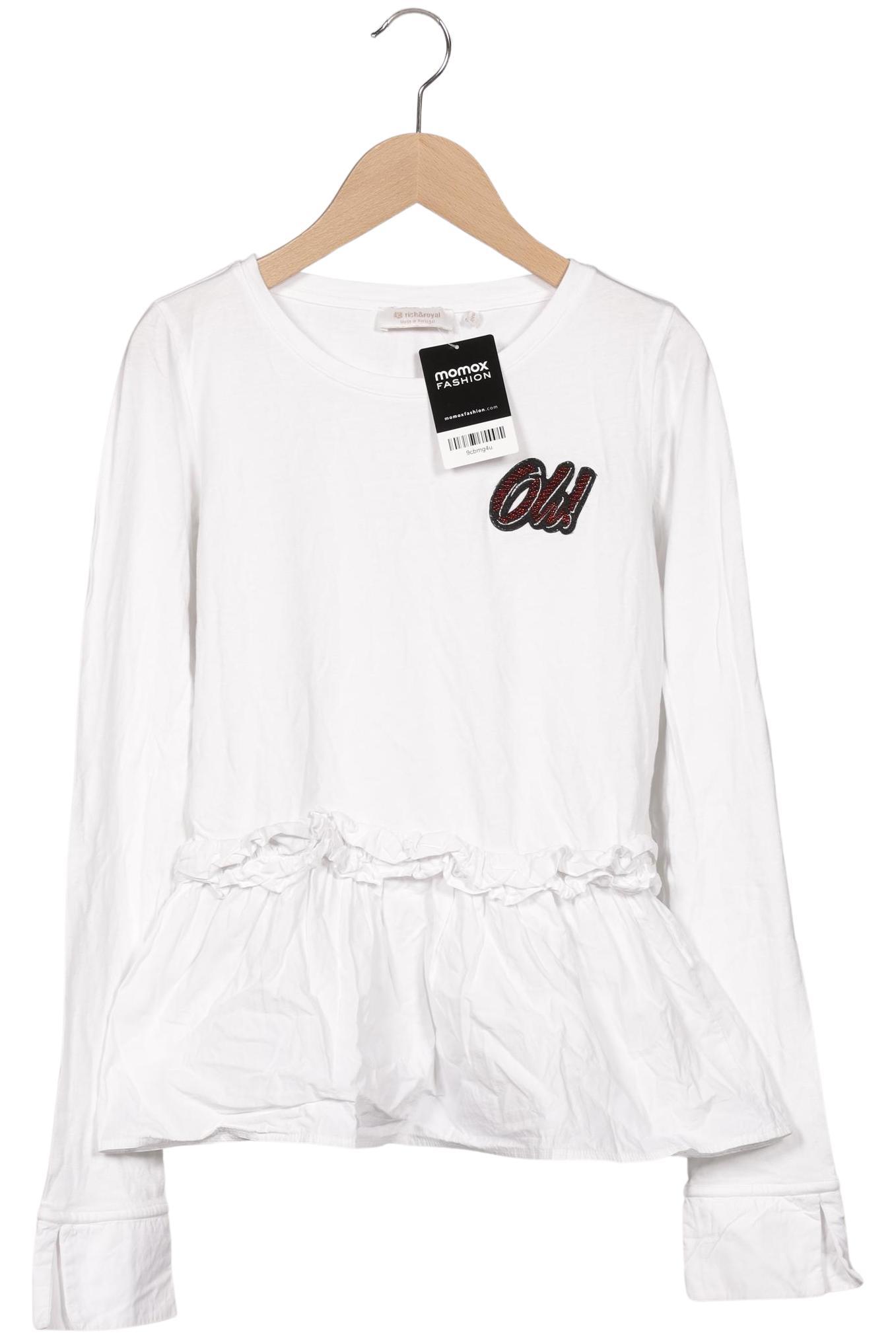 

Rich & Royal Damen Langarmshirt, weiß, Gr. 34