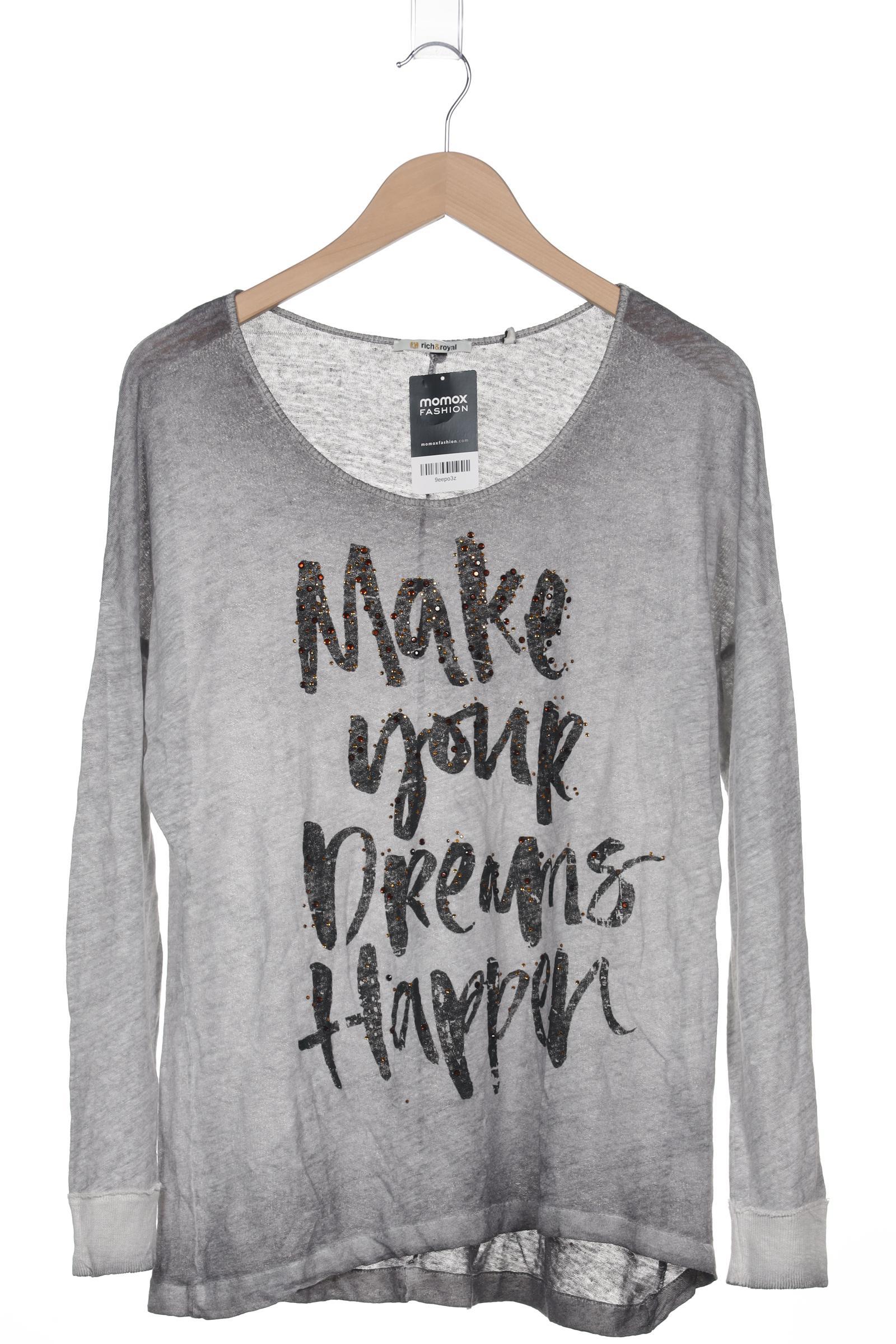 

Rich & Royal Damen Langarmshirt, grau, Gr. 42