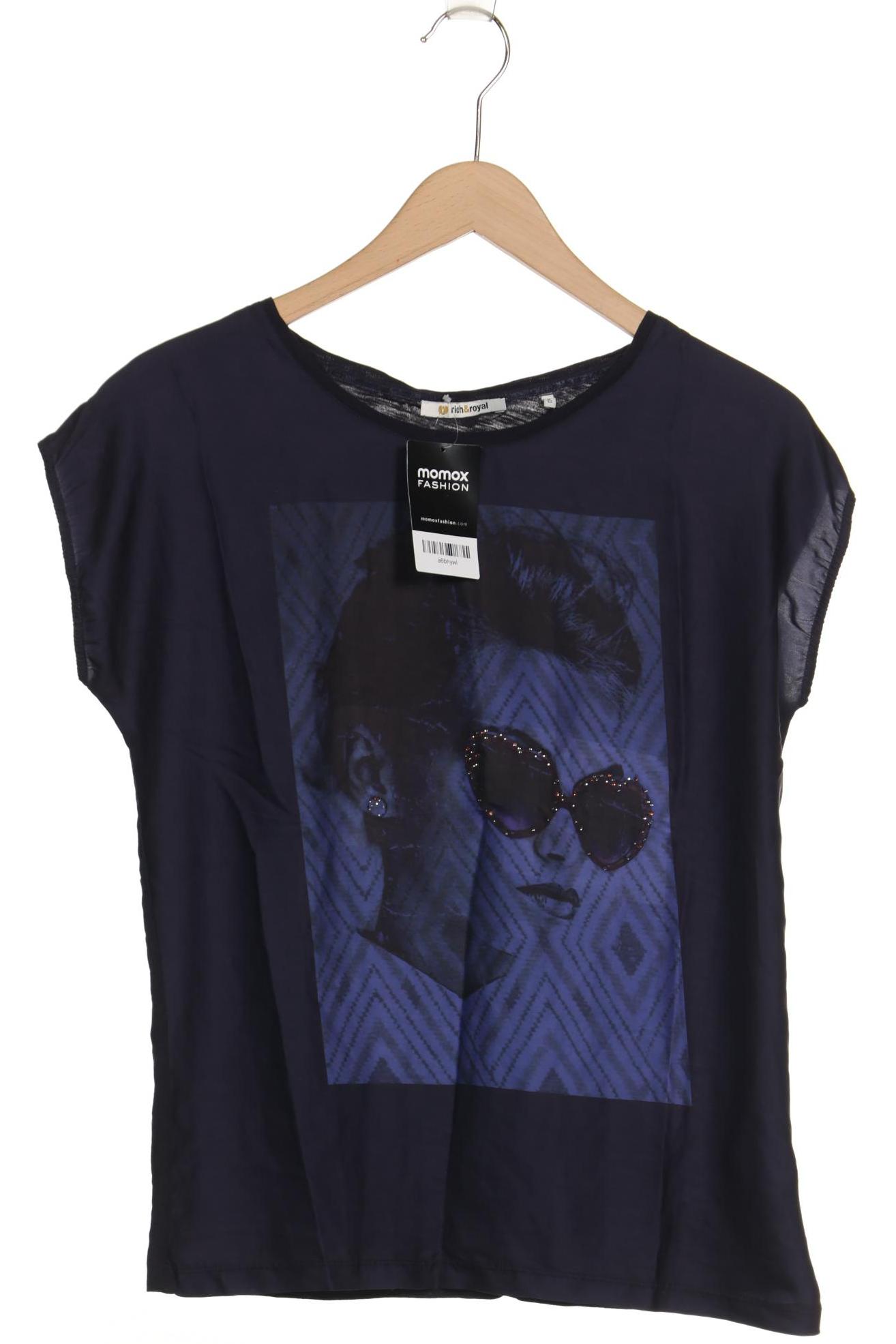 

Rich & Royal Damen T-Shirt, marineblau, Gr. 36