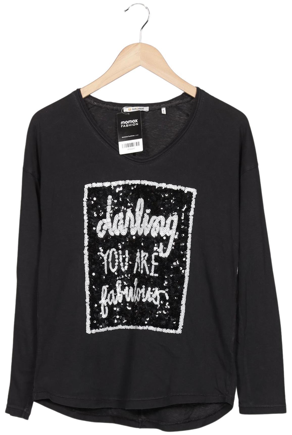 

Rich & Royal Damen Langarmshirt, schwarz, Gr. 36