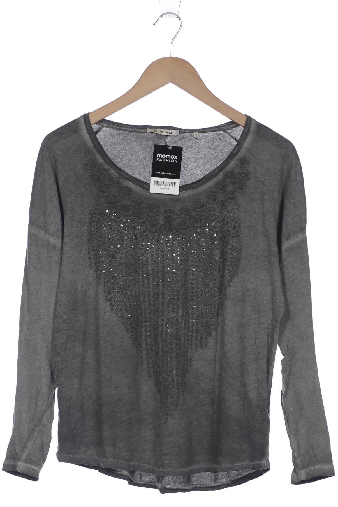 

Rich & Royal Damen Langarmshirt, grau, Gr. 38