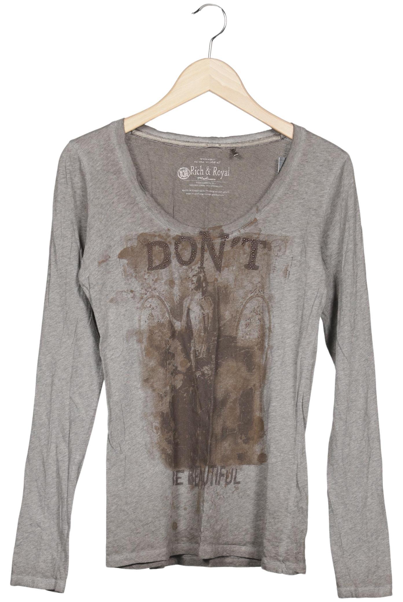 

Rich & Royal Damen Langarmshirt, grau, Gr. 38