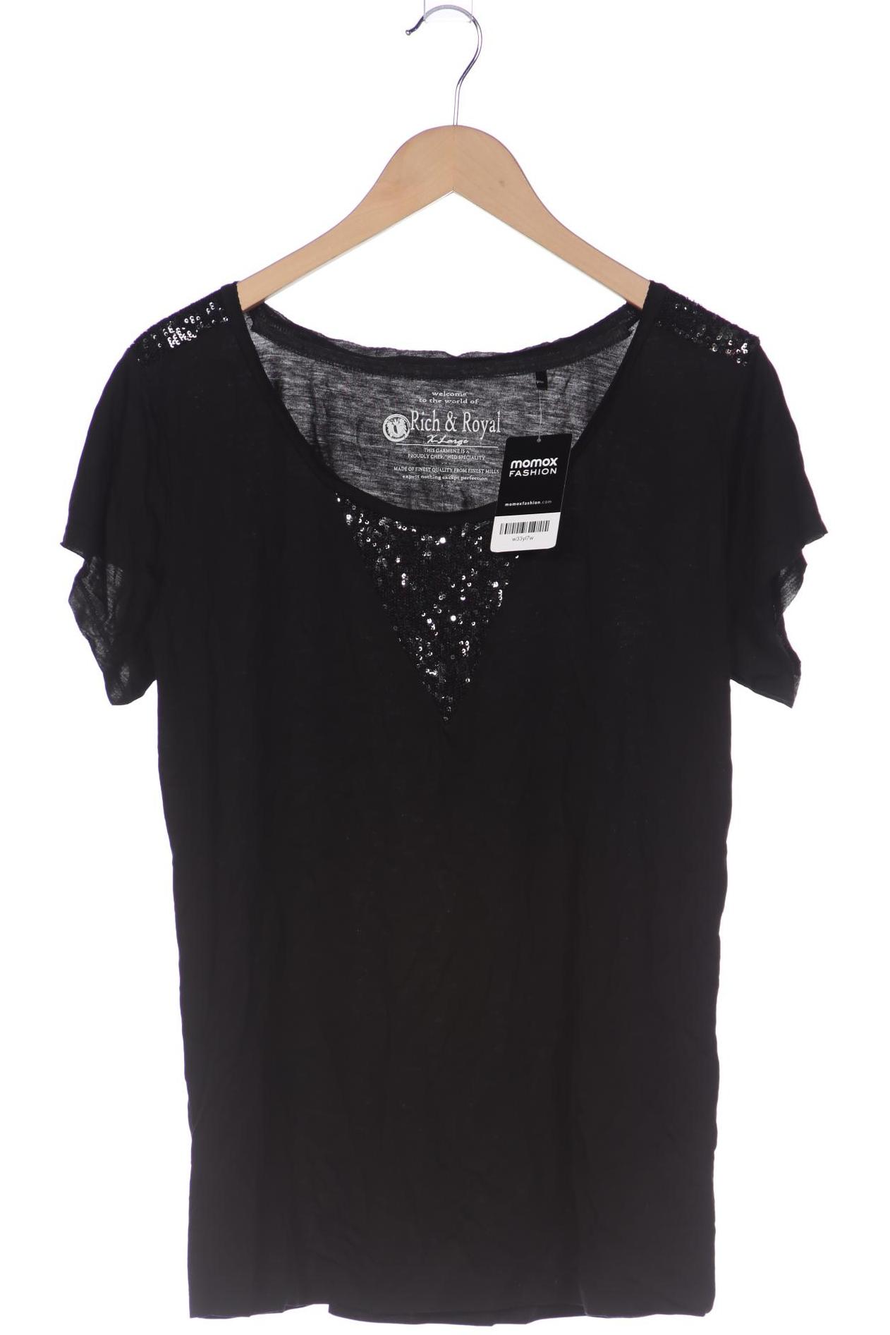 

Rich & Royal Damen T-Shirt, schwarz, Gr. 44