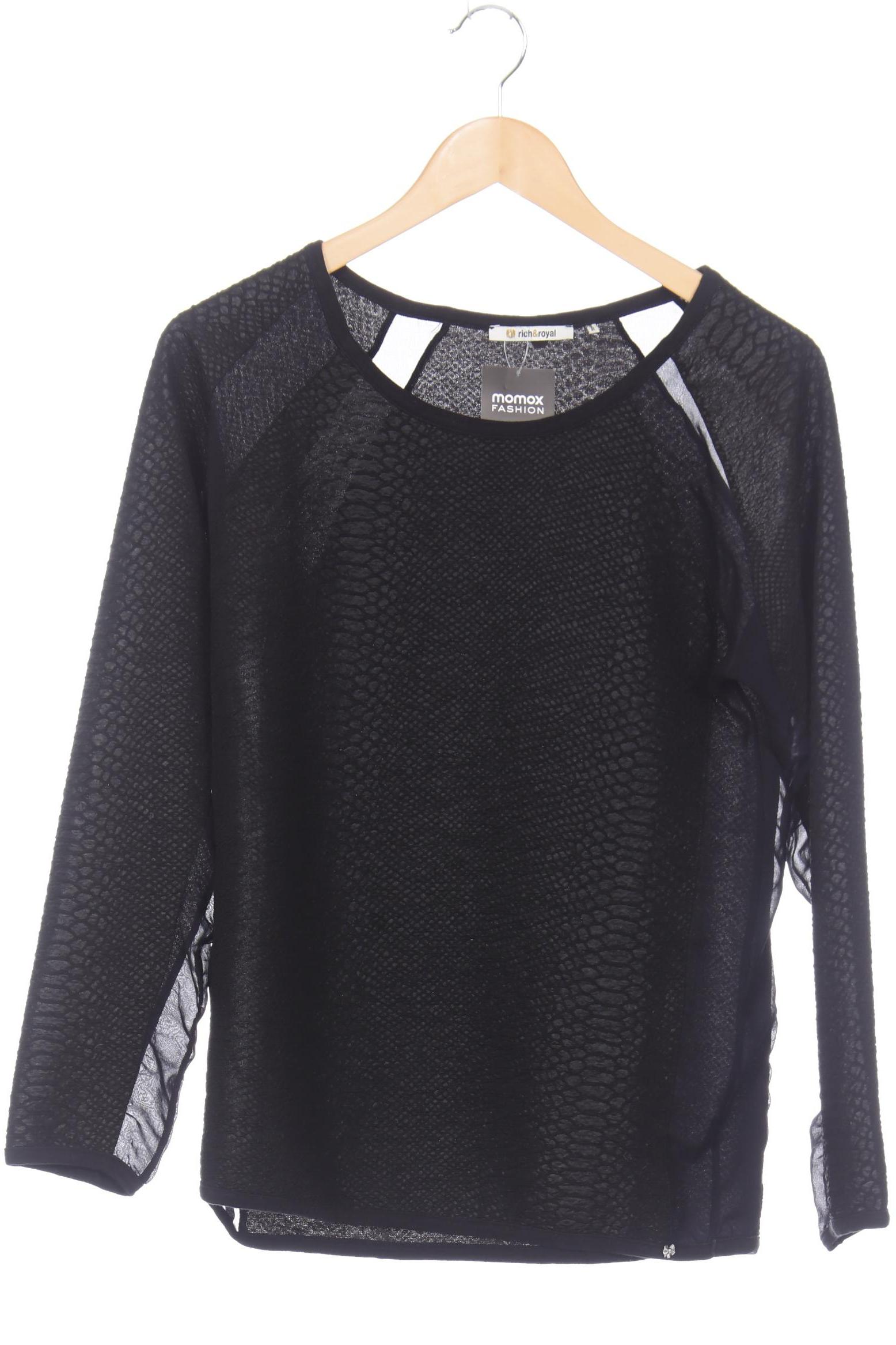 

Rich & Royal Damen Langarmshirt, schwarz, Gr. 38