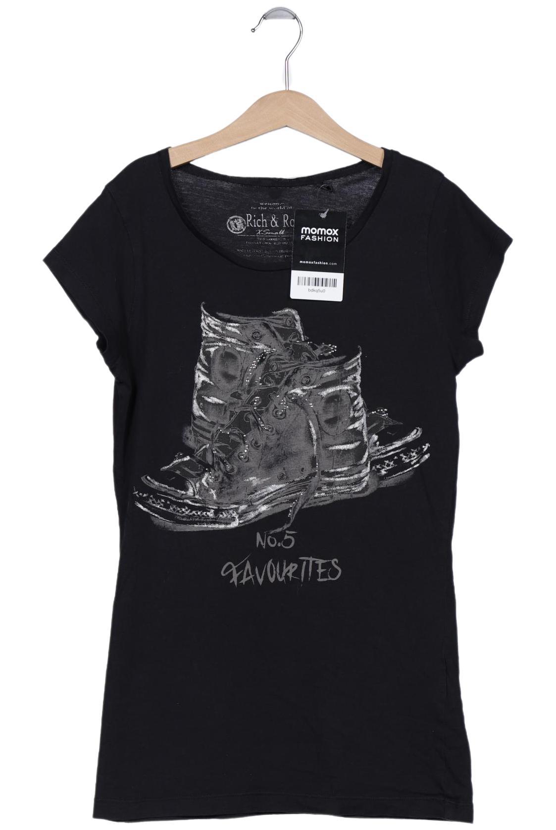 

Rich & Royal Damen T-Shirt, schwarz, Gr. 34