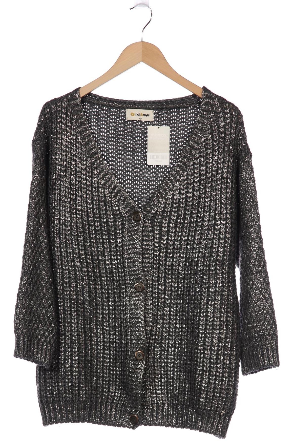 

Rich & Royal Damen Strickjacke, grau, Gr. 42