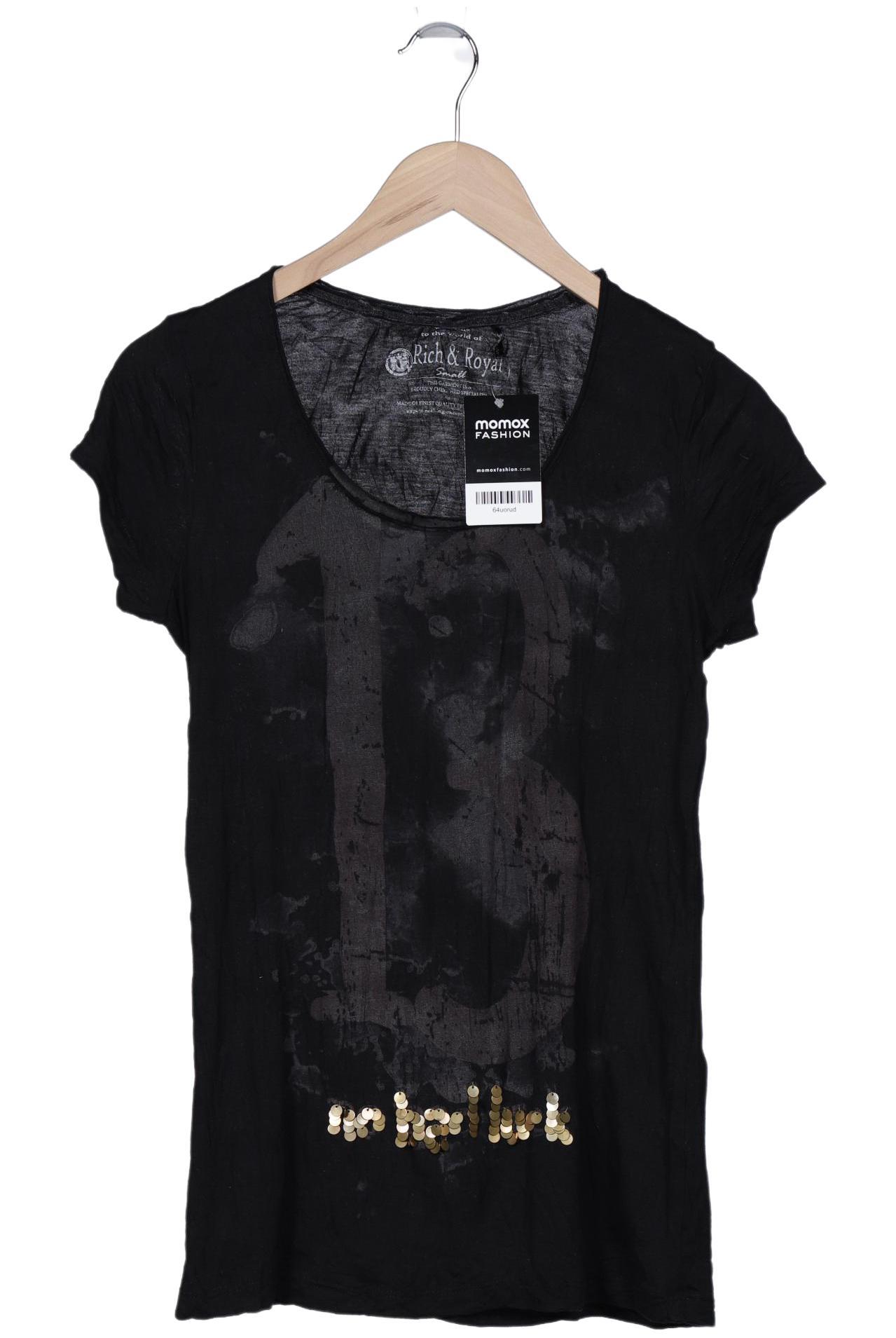 

Rich & Royal Damen T-Shirt, schwarz, Gr. 36