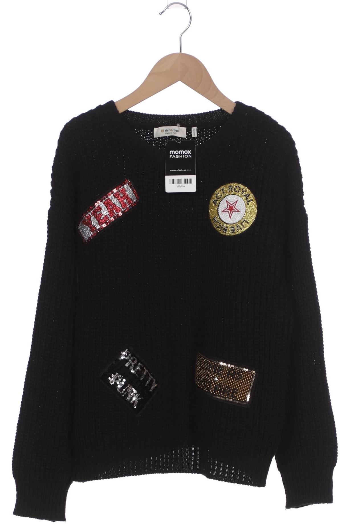 

Rich & Royal Damen Pullover, schwarz, Gr. 38