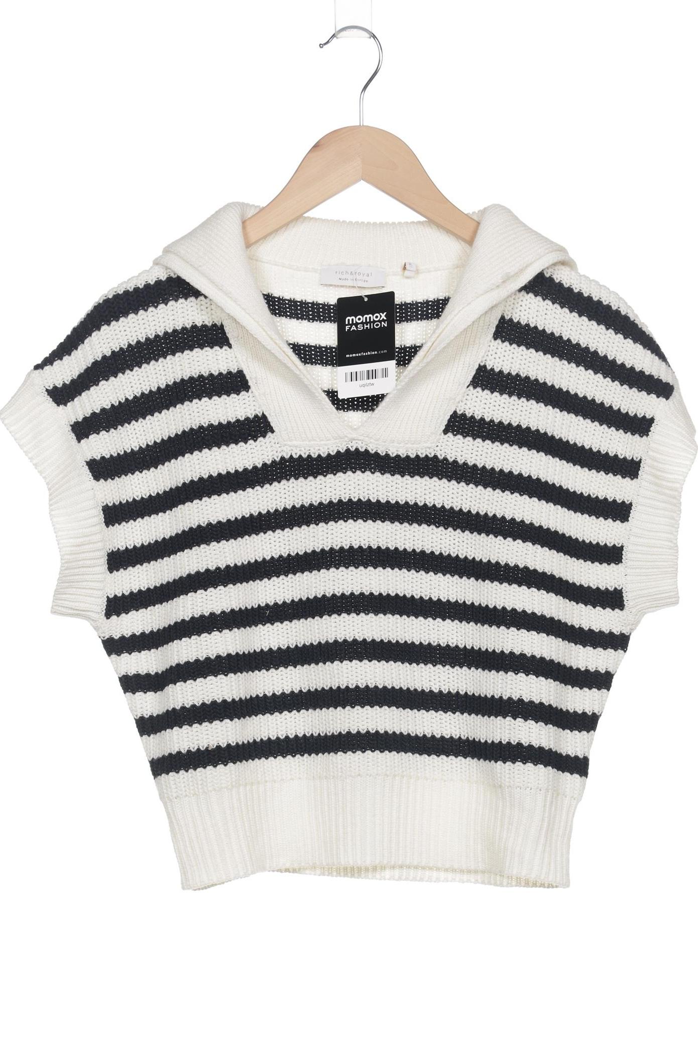 

Rich & Royal Damen Pullover, weiß, Gr. 34
