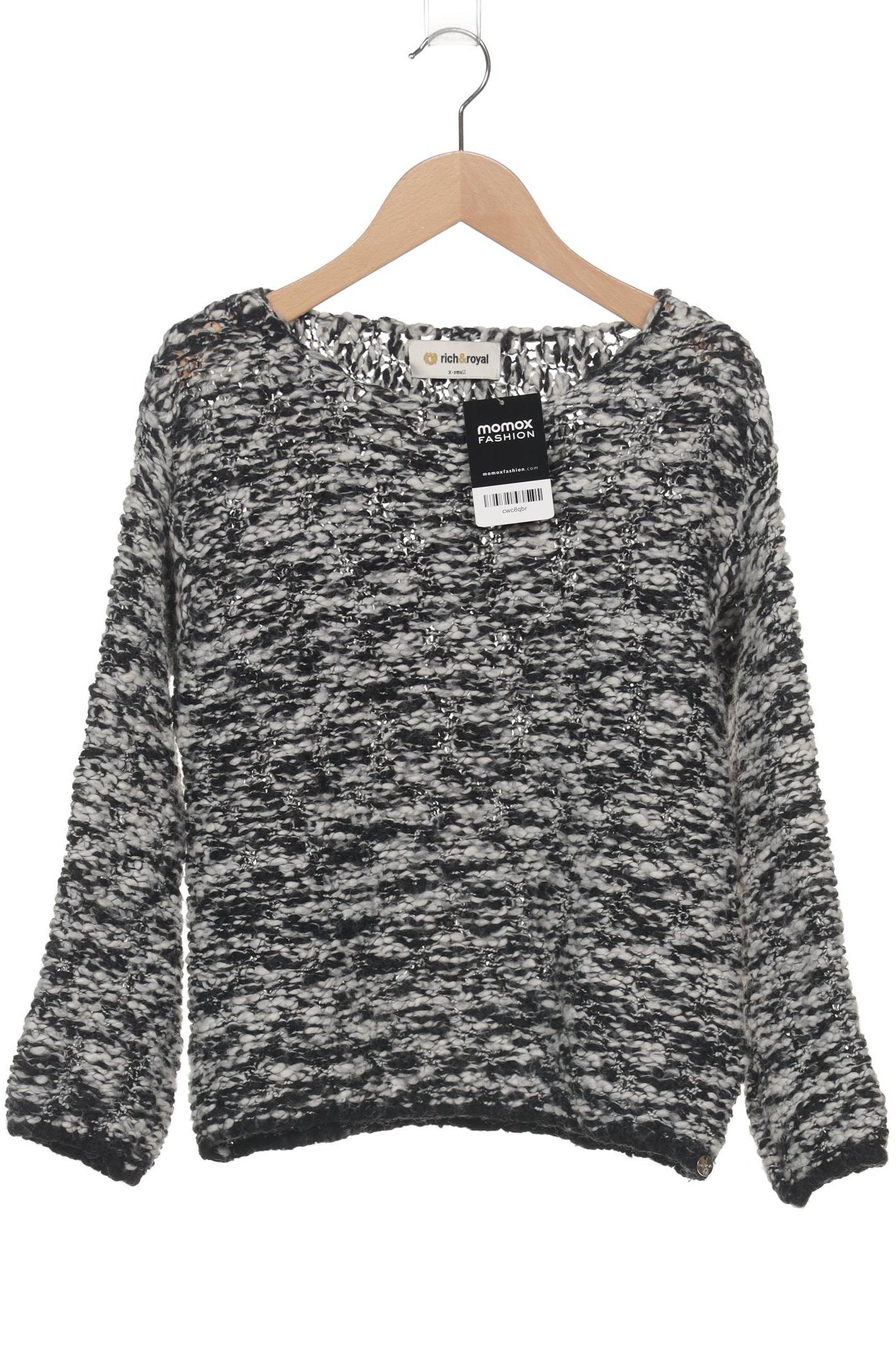 

Rich & Royal Damen Pullover, schwarz, Gr. 34