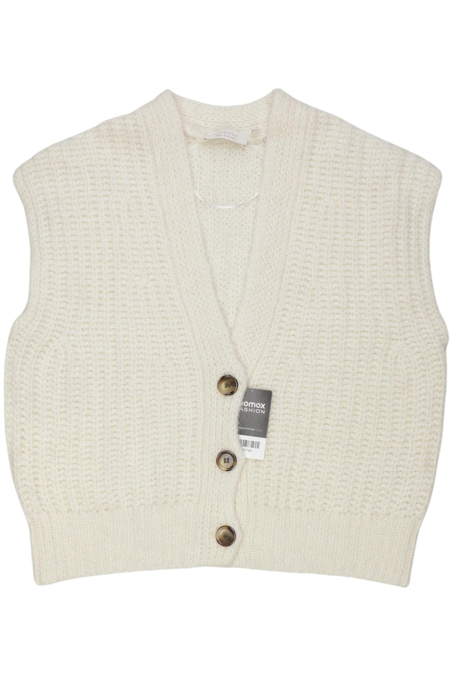 

Rich & Royal Damen Strickjacke, cremeweiß, Gr. 34