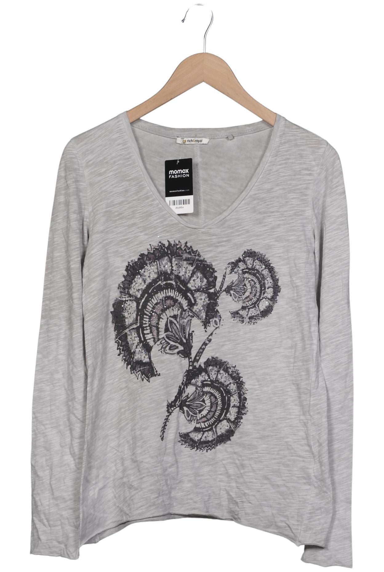 

Rich & Royal Damen Langarmshirt, grau, Gr. 36