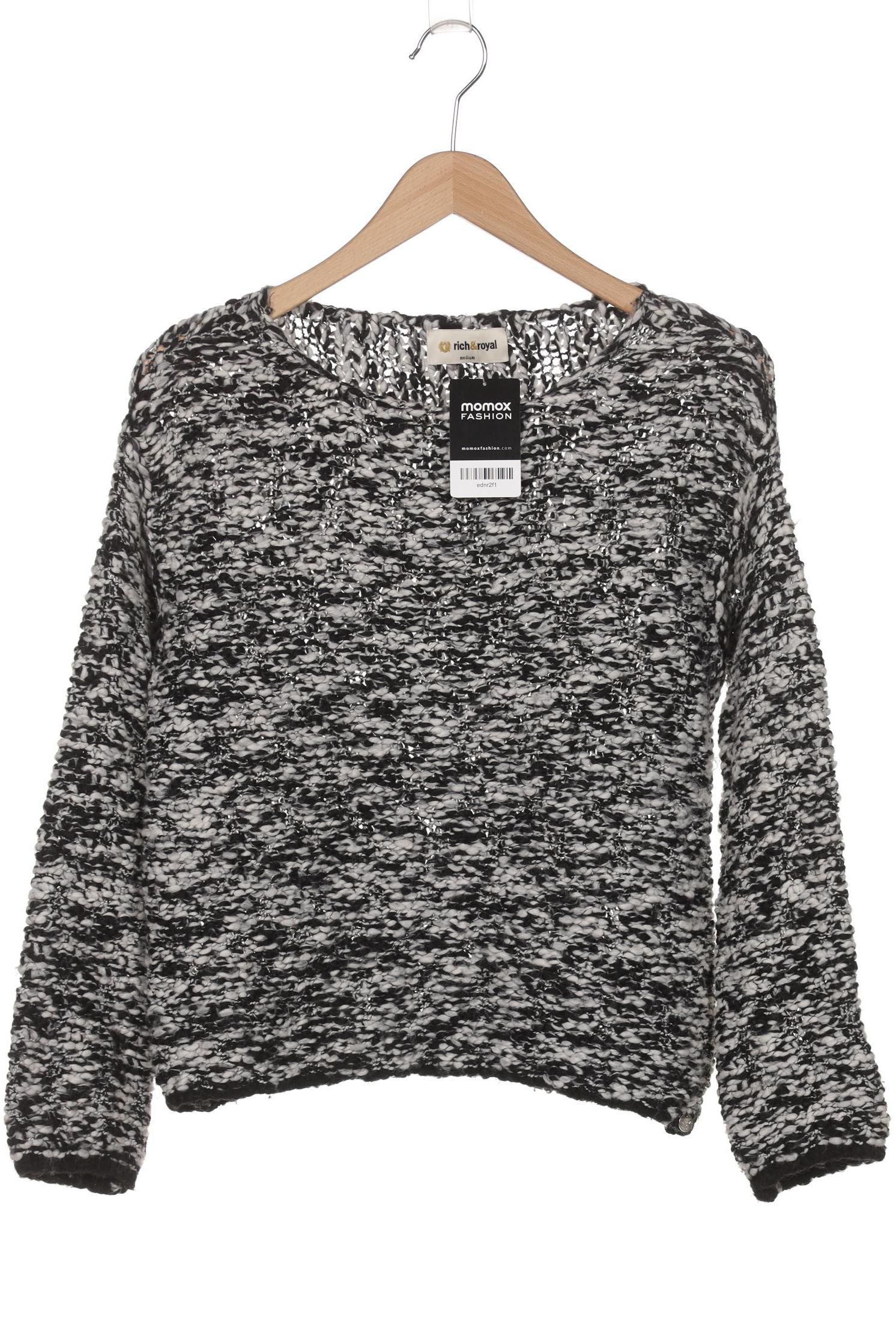 

Rich & Royal Damen Pullover, schwarz, Gr. 38