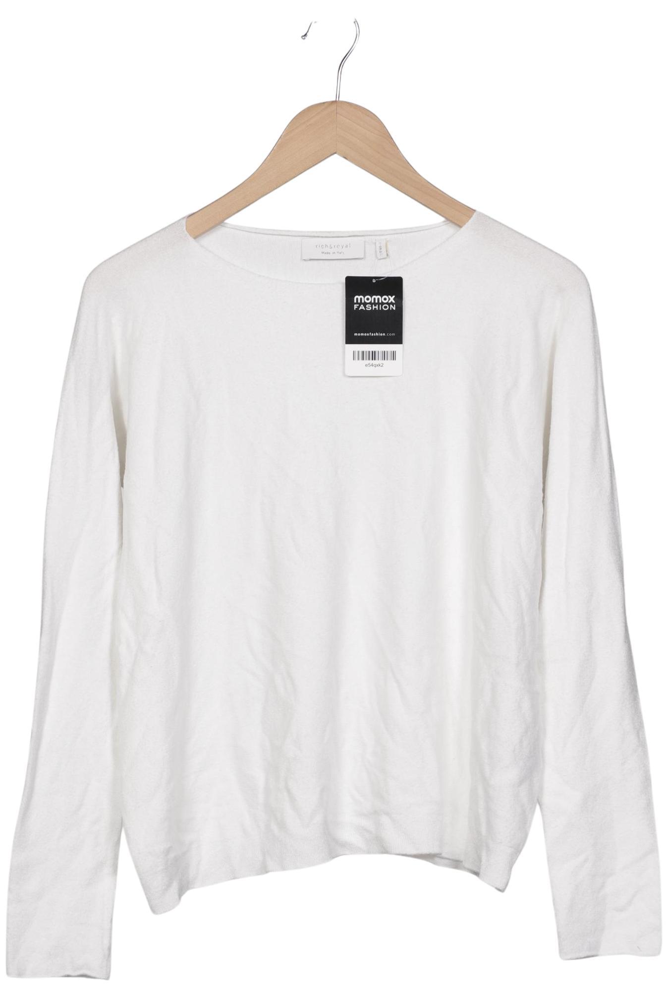 

Rich & Royal Damen Pullover, weiß, Gr. 34