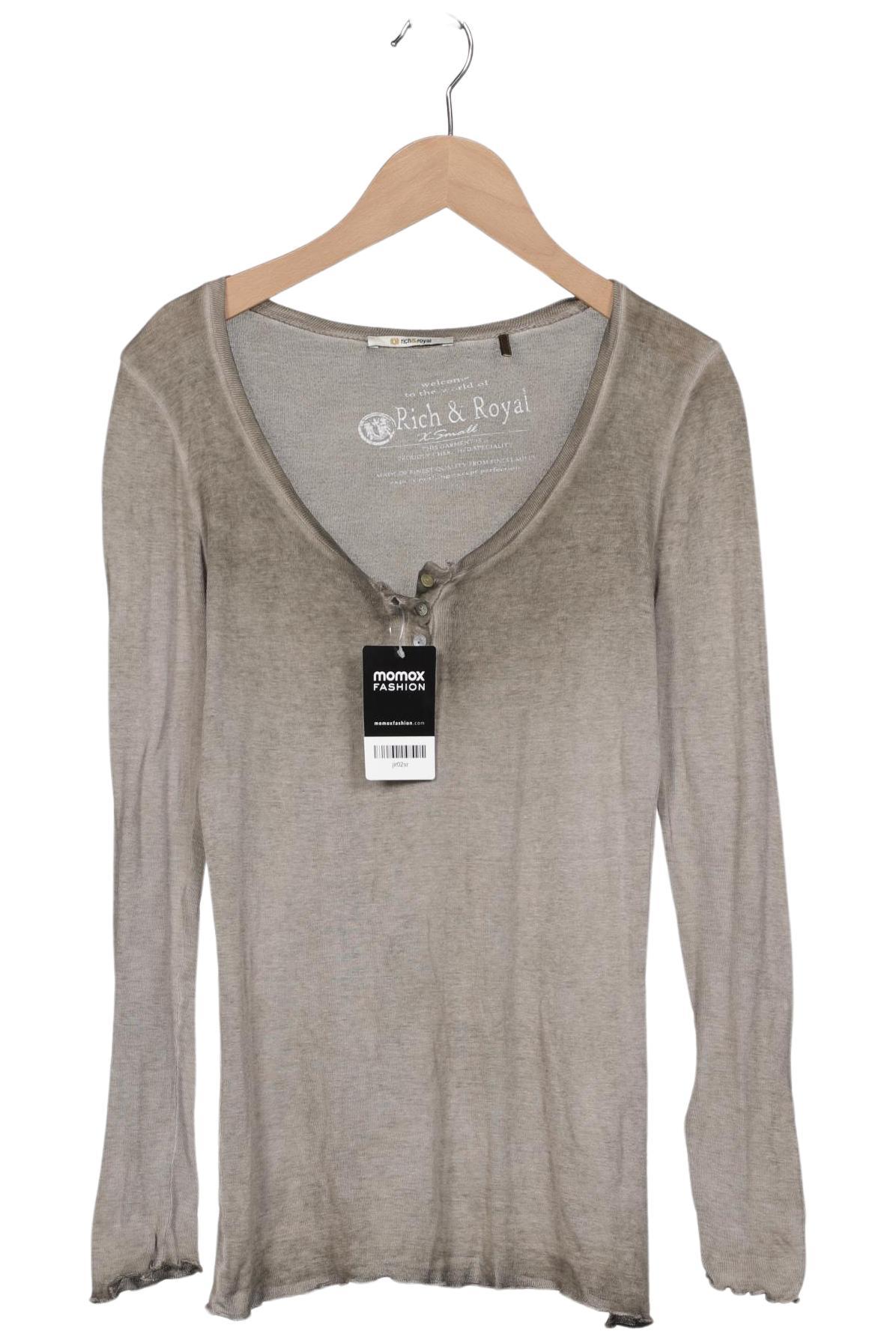 

Rich & Royal Damen Langarmshirt, grau, Gr. 34