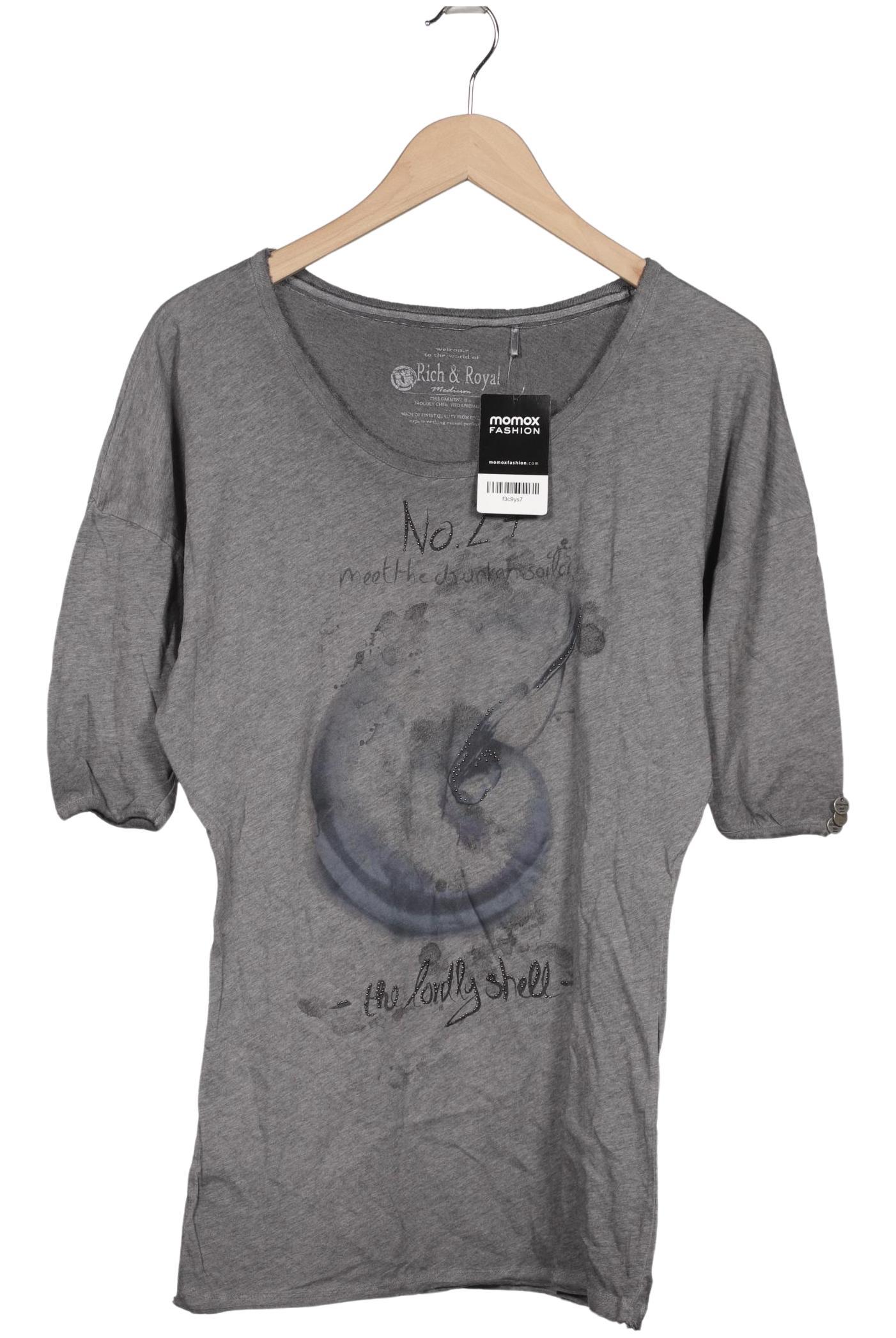 

Rich & Royal Damen Langarmshirt, grau, Gr. 38