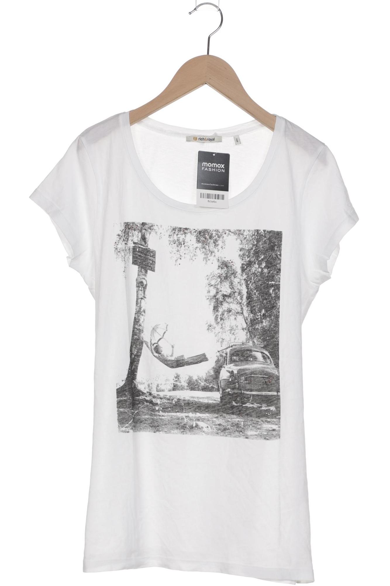 

Rich & Royal Damen T-Shirt, weiß, Gr. 42