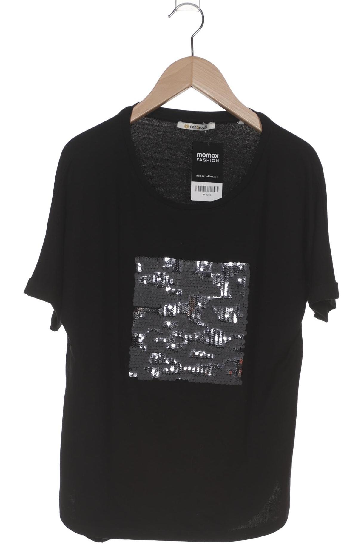 

Rich & Royal Damen T-Shirt, schwarz, Gr. 34