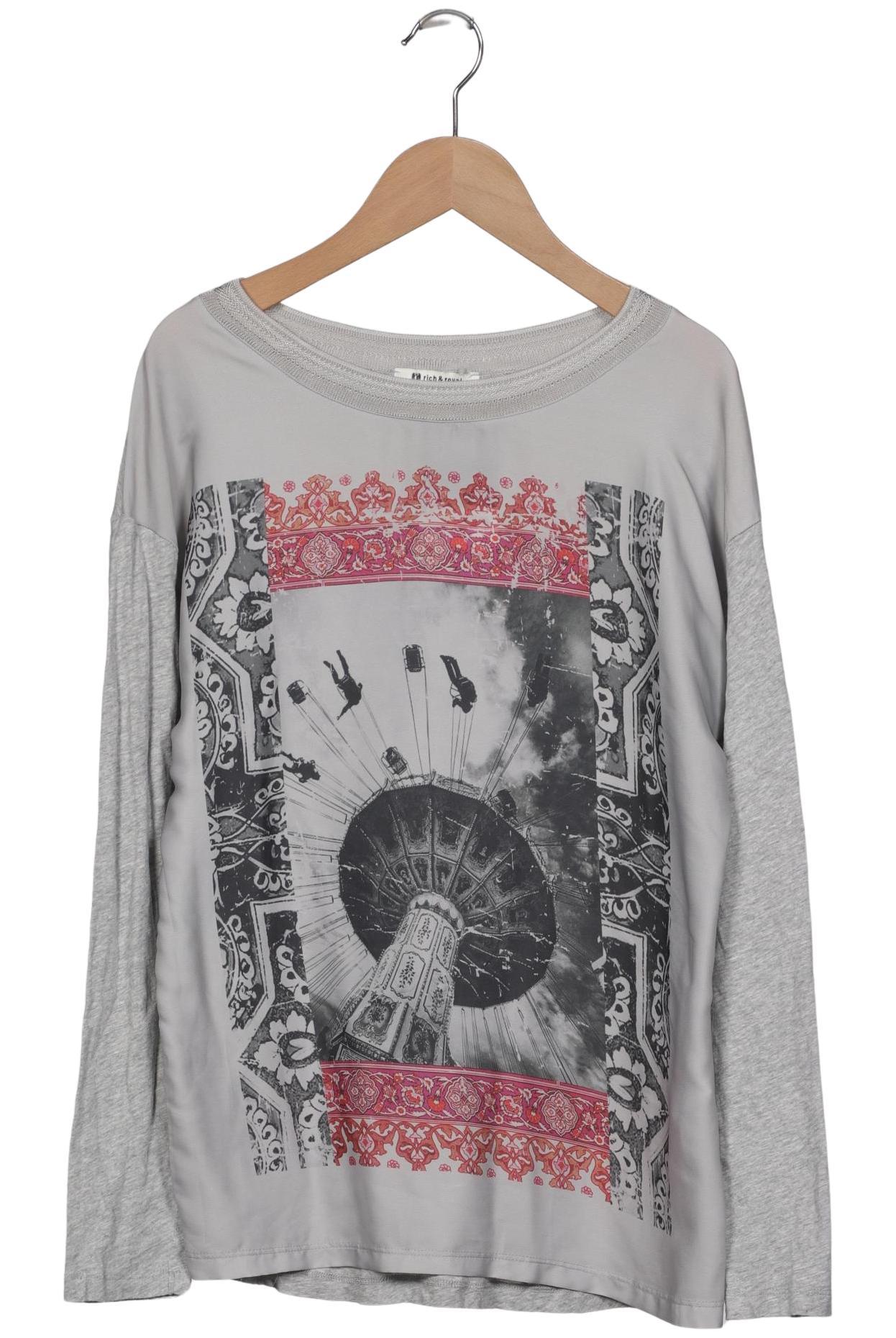

Rich & Royal Damen Langarmshirt, grau, Gr. 36