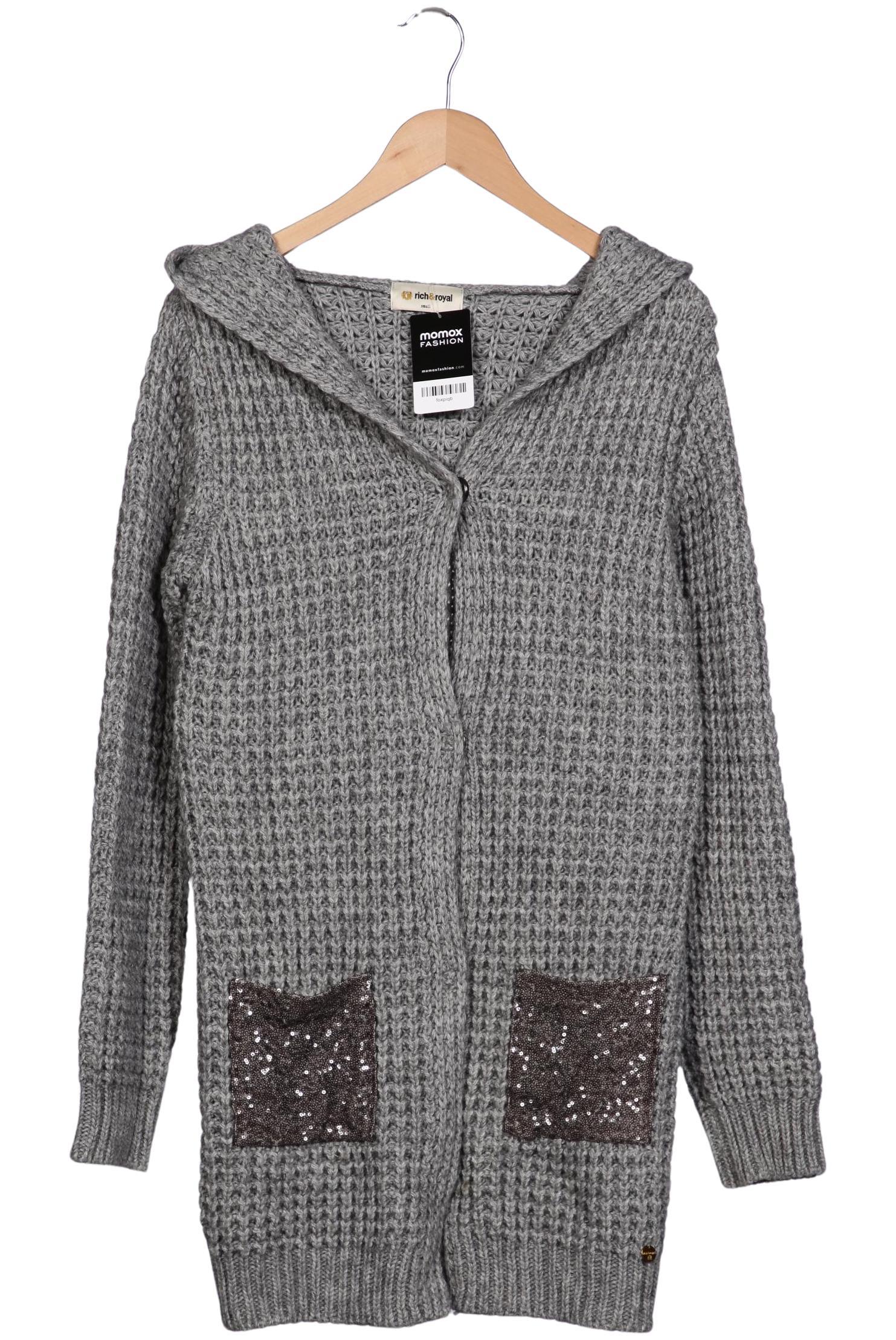 

Rich & Royal Damen Strickjacke, grau, Gr. 36