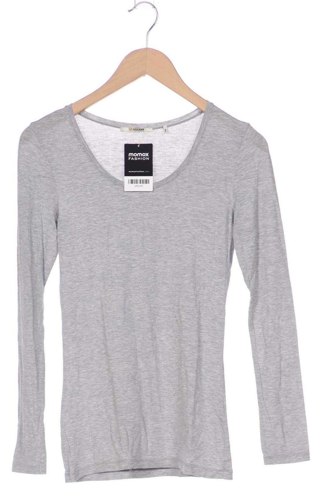 

Rich & Royal Damen Langarmshirt, grau, Gr. 36