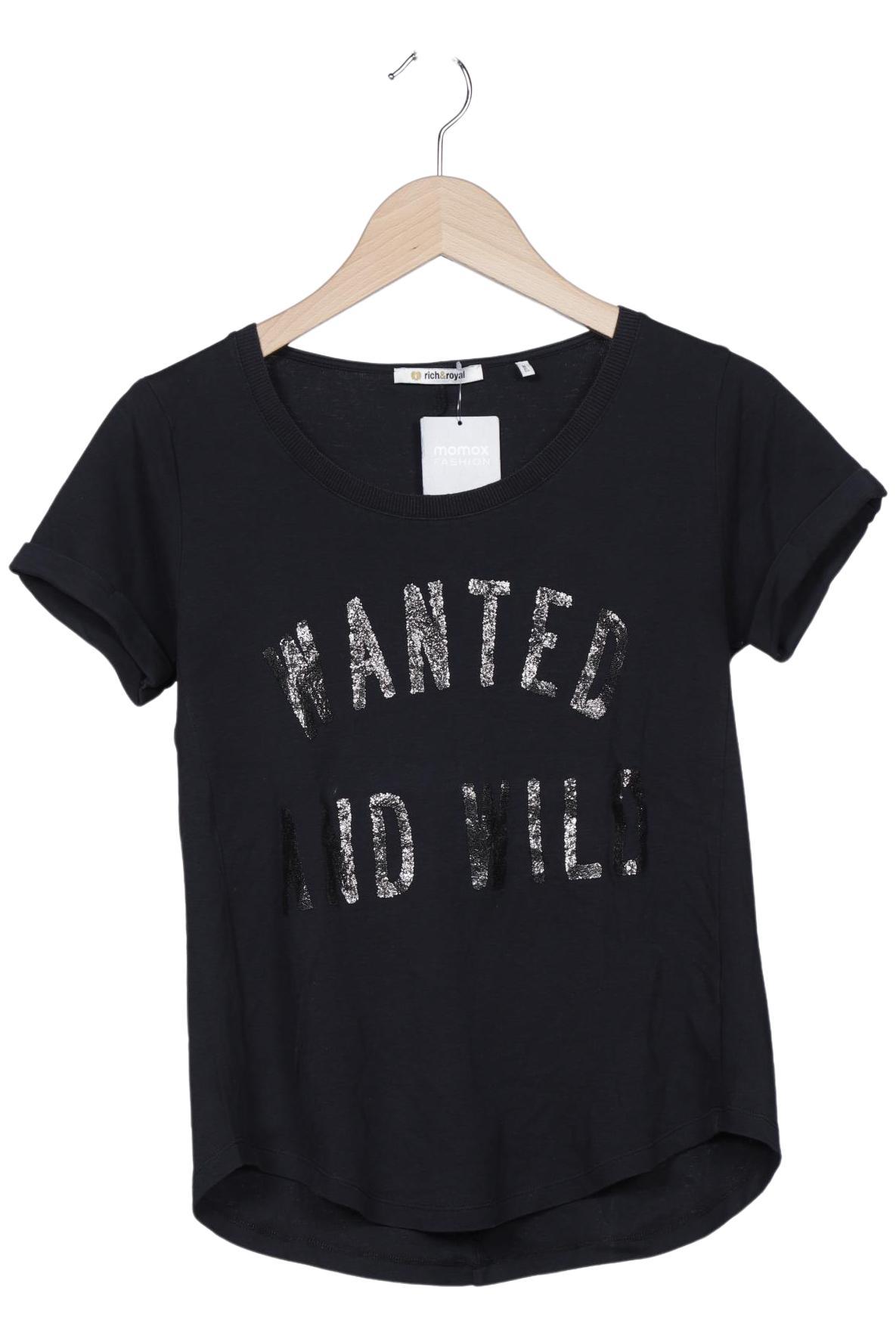 

Rich & Royal Damen T-Shirt, schwarz, Gr. 36