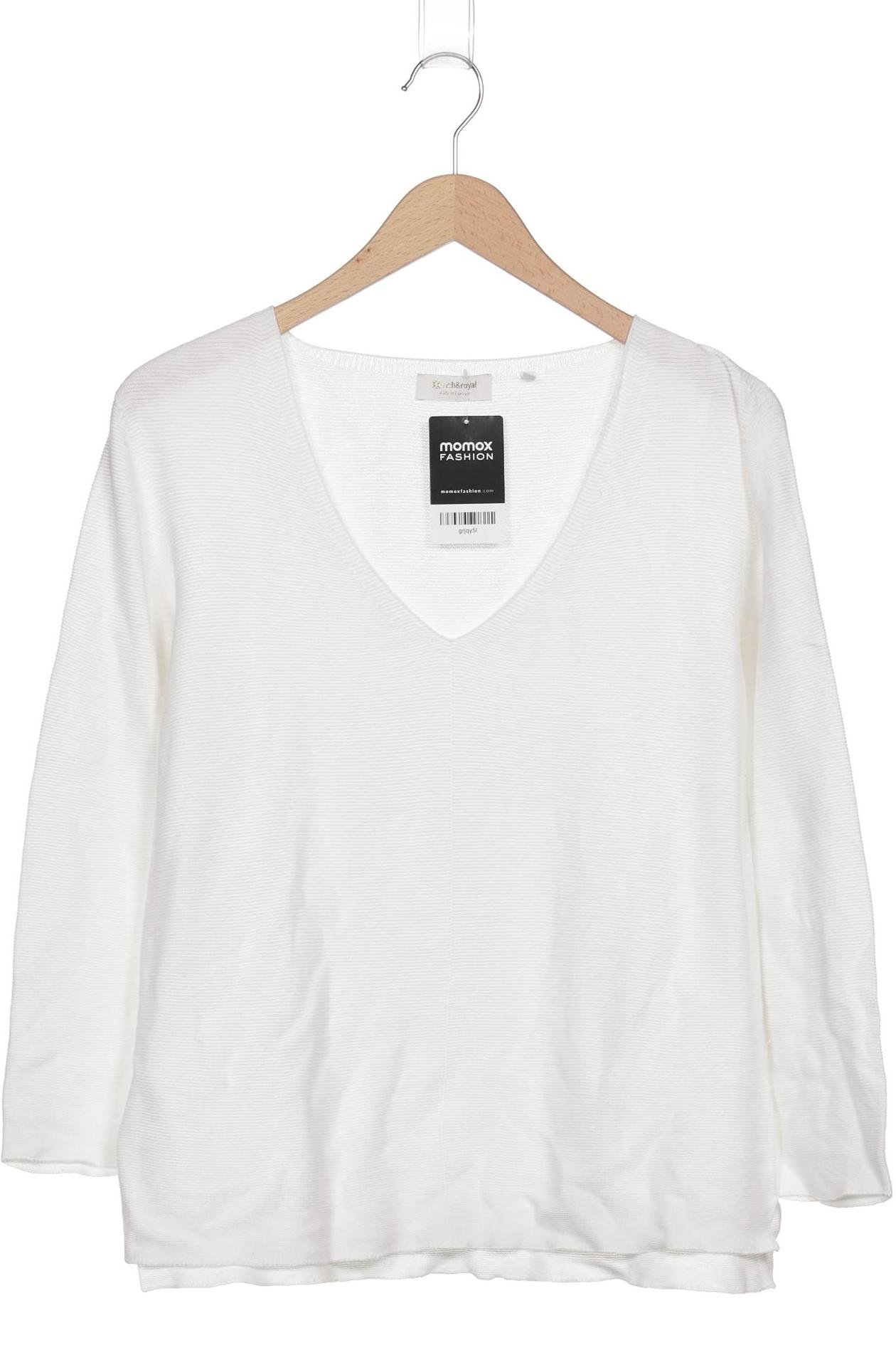 

Rich & Royal Damen Pullover, weiß, Gr. 36