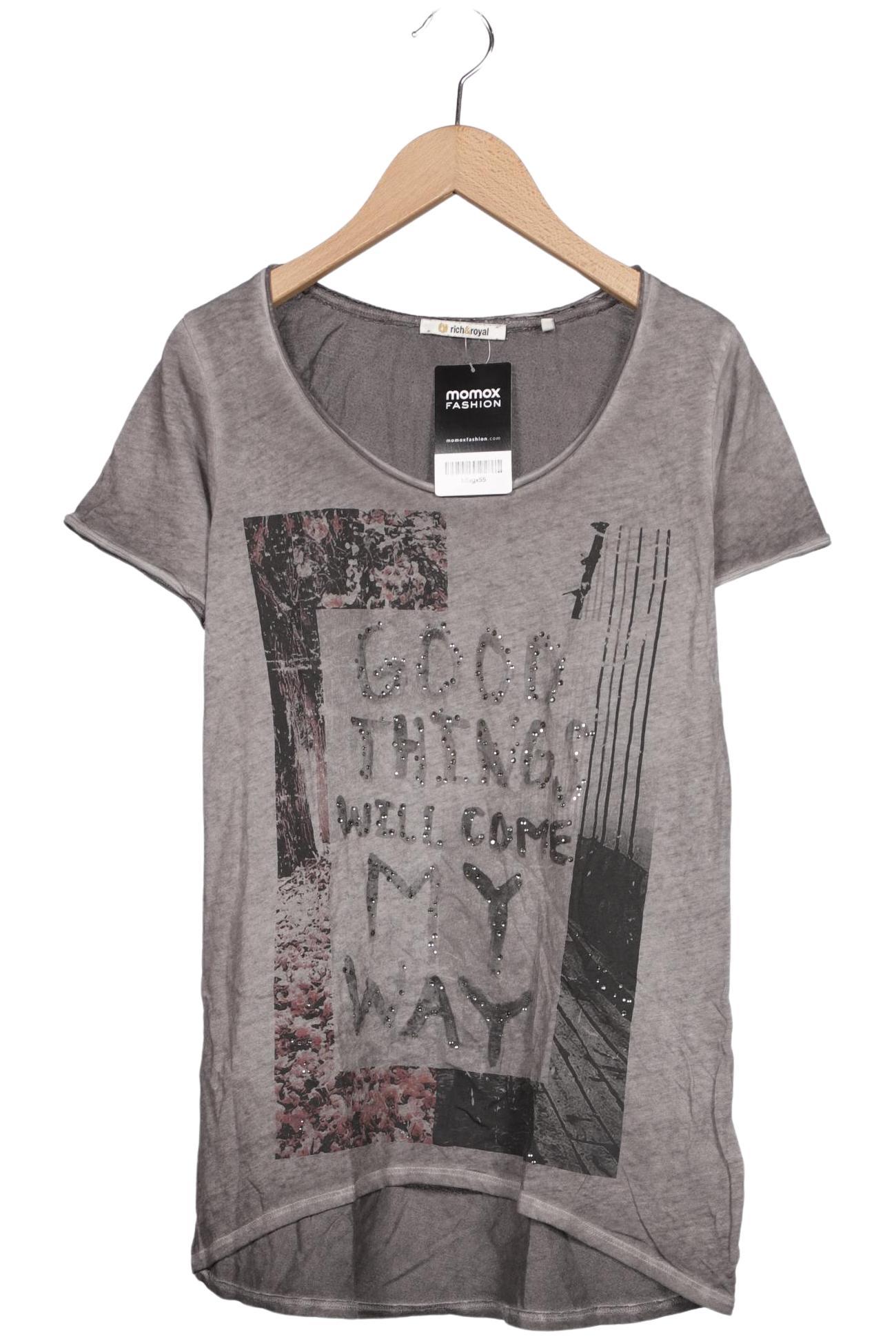 

Rich & Royal Damen T-Shirt, grau, Gr. 36