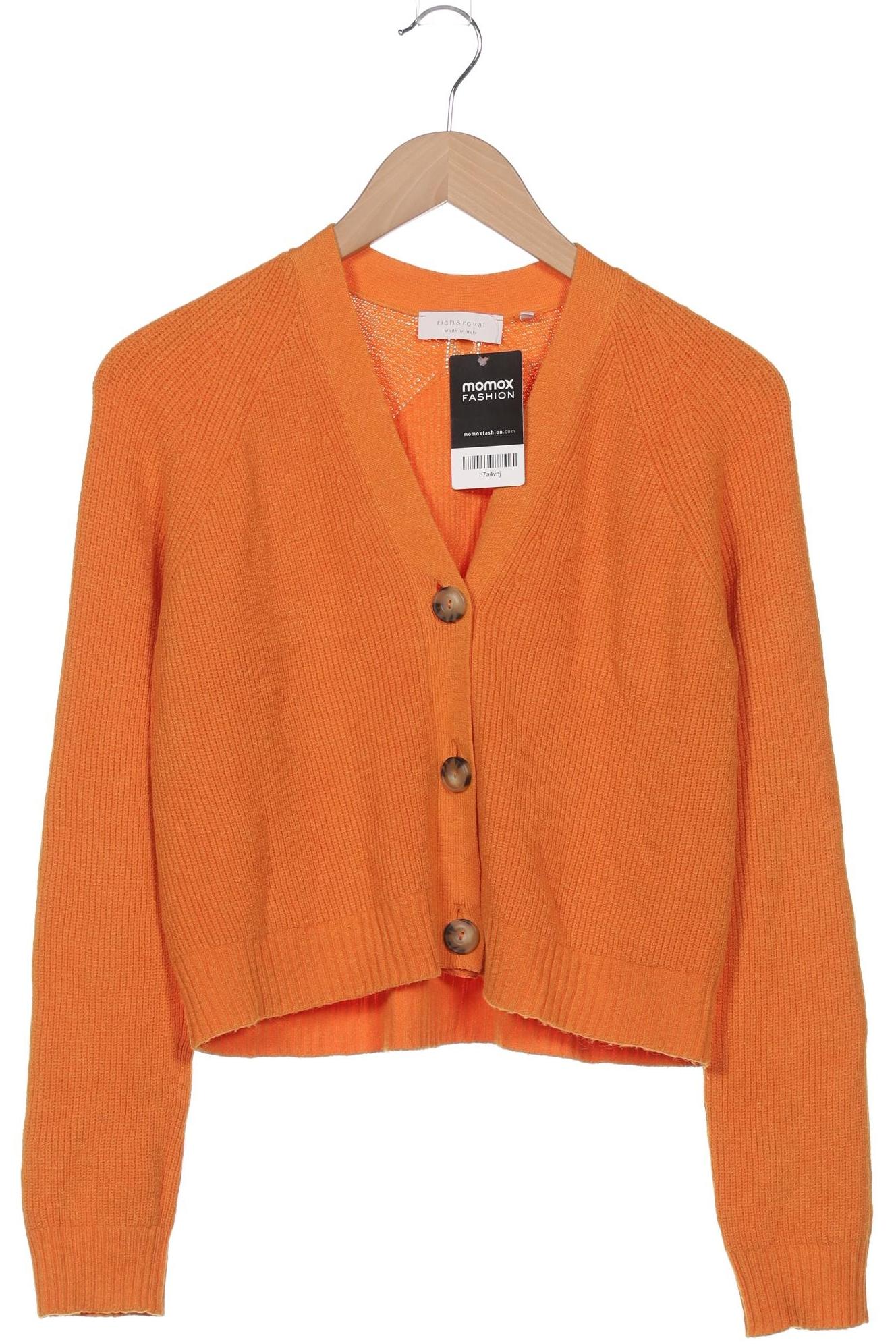 

Rich & Royal Damen Strickjacke, orange, Gr. 36