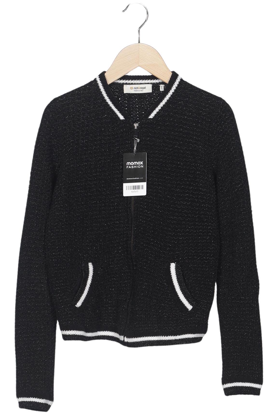 

Rich & Royal Damen Strickjacke, schwarz, Gr. 34