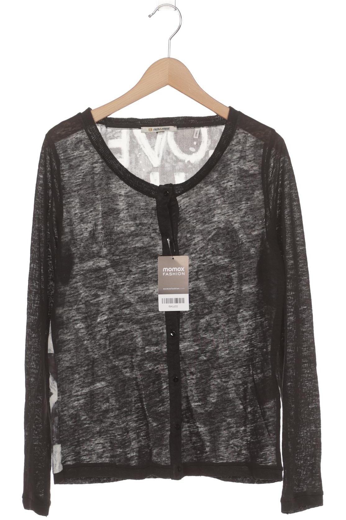 

Rich & Royal Damen Strickjacke, schwarz, Gr. 34