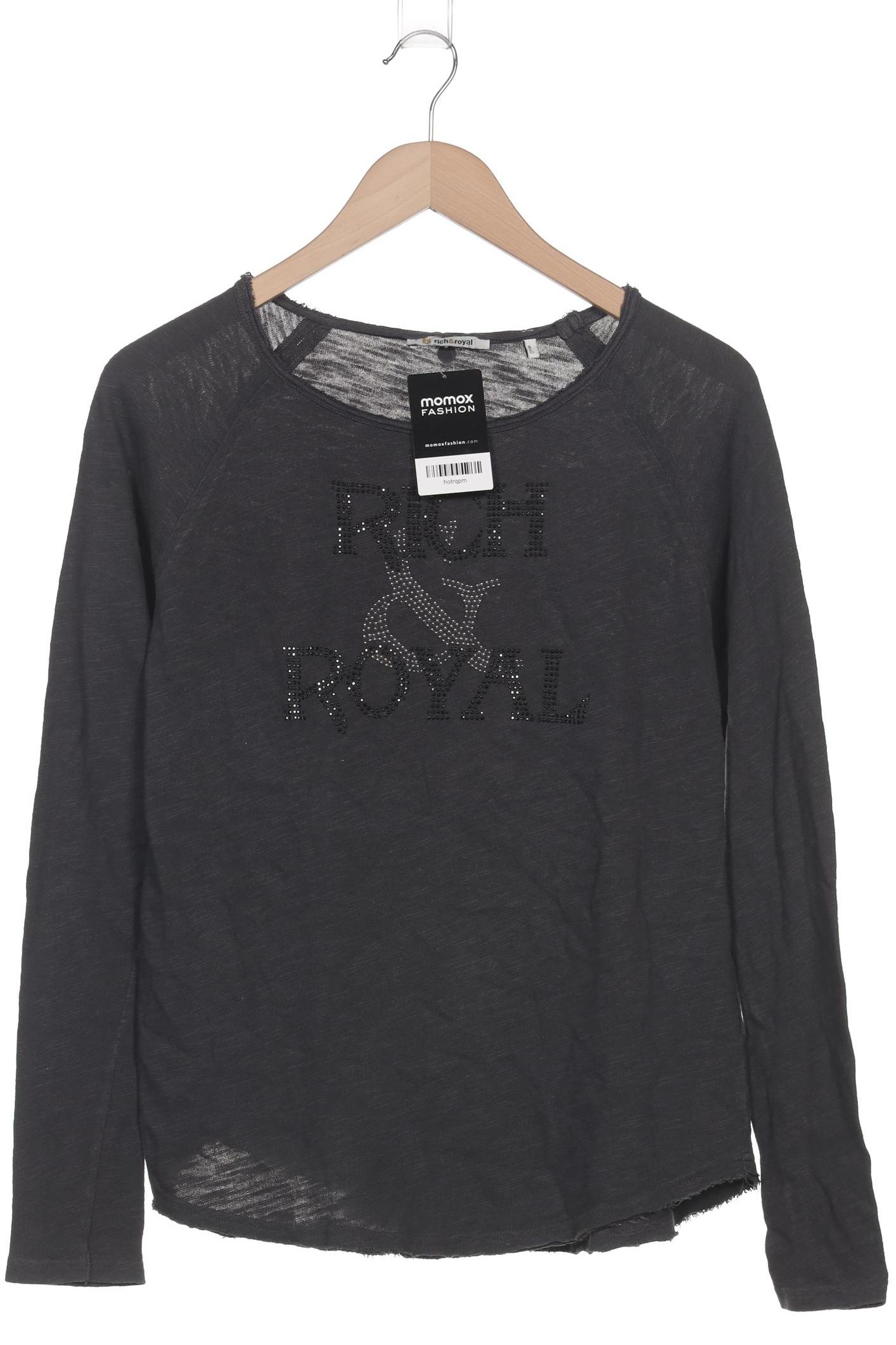 

Rich & Royal Damen Langarmshirt, grau, Gr. 36