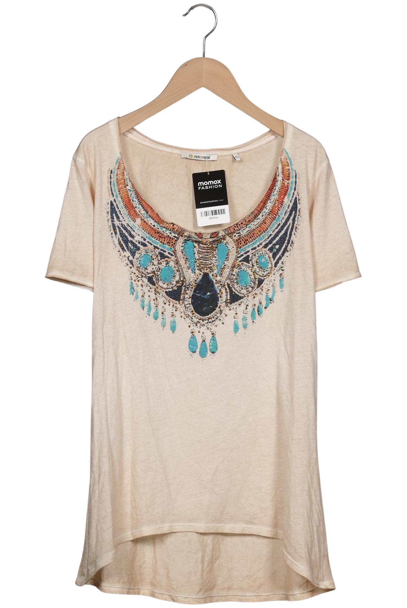 

Rich & Royal Damen T-Shirt, beige, Gr. 42