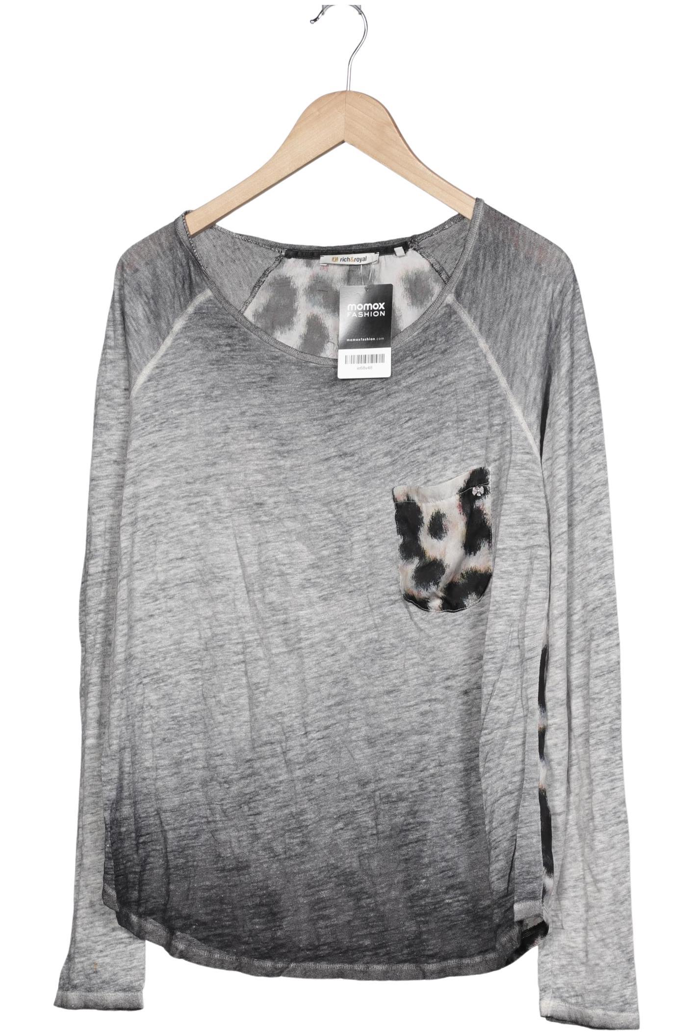 

Rich & Royal Damen Langarmshirt, grau, Gr. 38