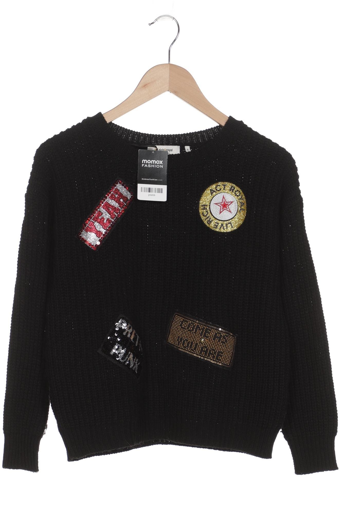 

Rich & Royal Damen Pullover, schwarz, Gr. 36