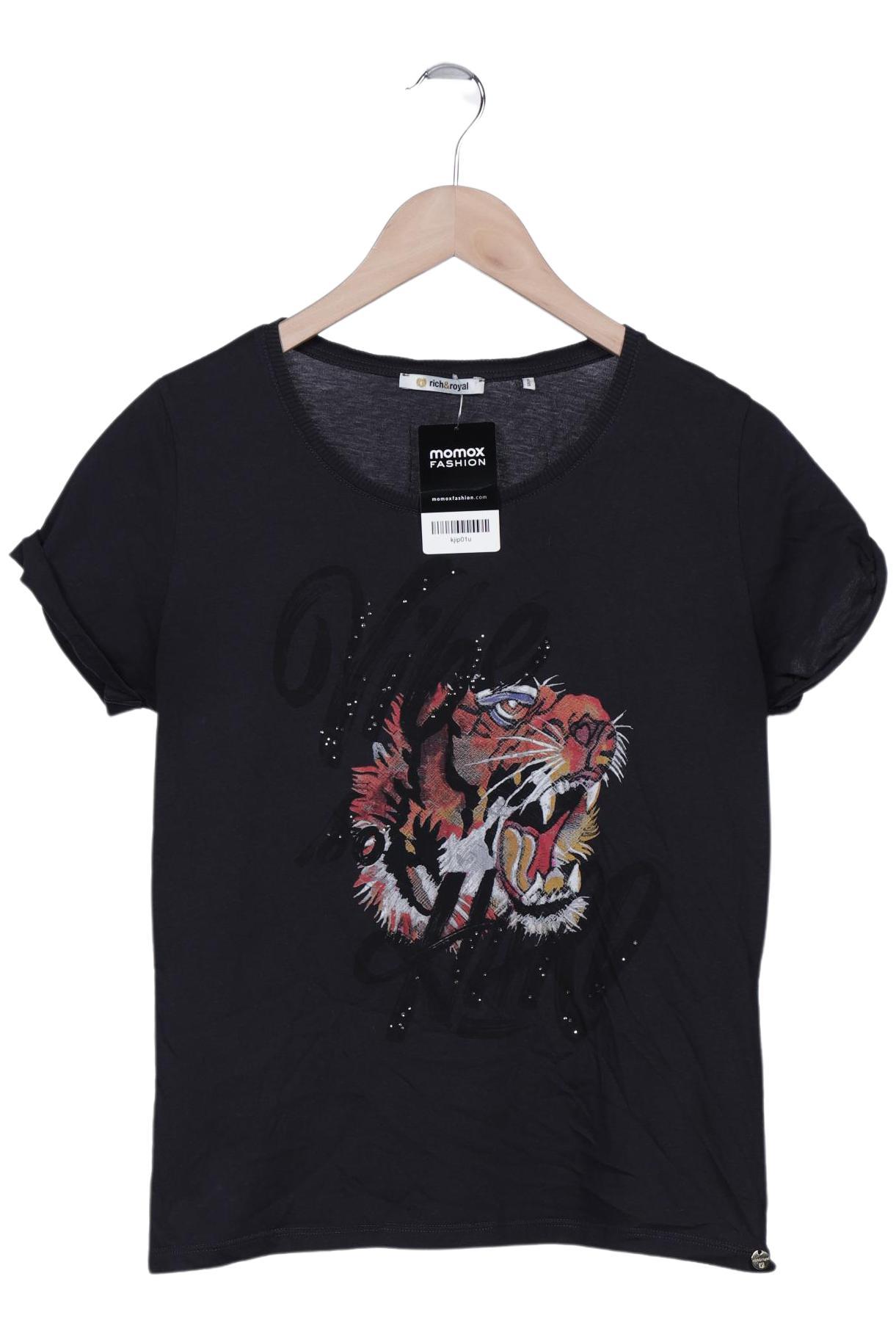 

Rich & Royal Damen T-Shirt, schwarz, Gr. 38
