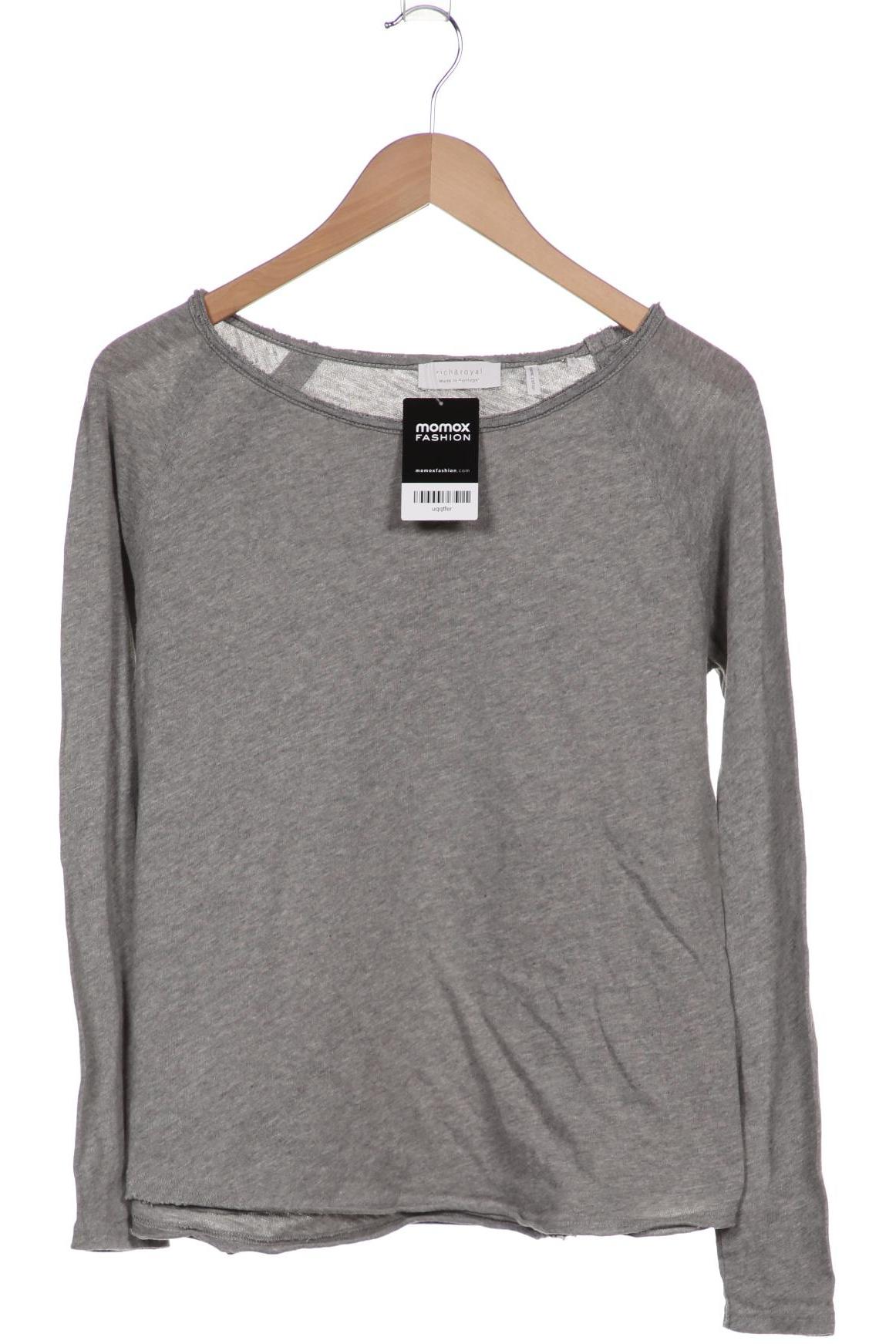 

Rich & Royal Damen Langarmshirt, grau, Gr. 36