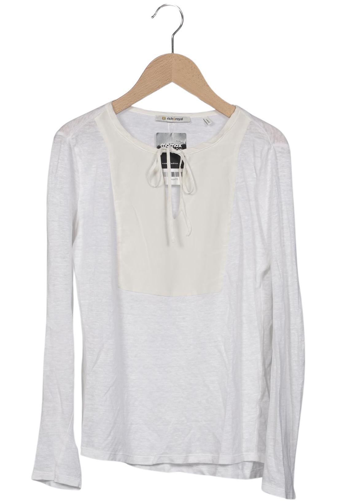 

Rich & Royal Damen Langarmshirt, weiß, Gr. 34