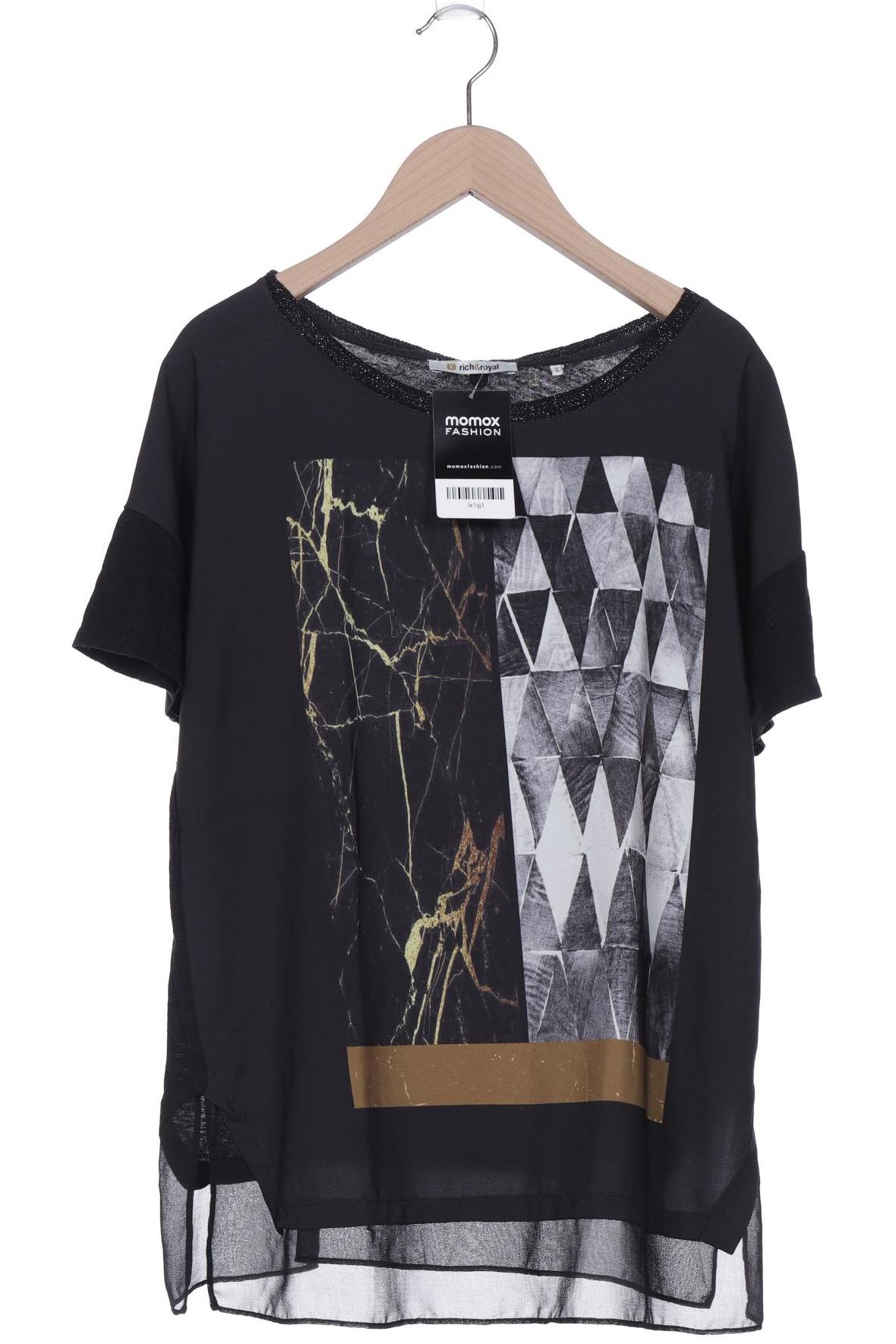 

Rich & Royal Damen T-Shirt, schwarz, Gr. 38
