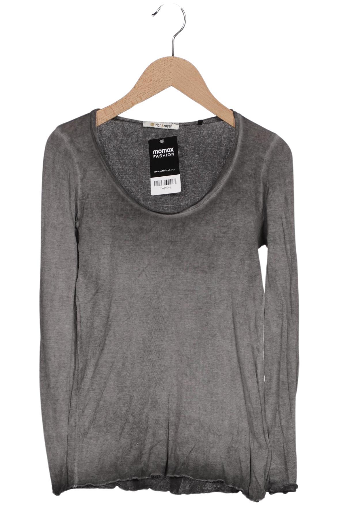 

Rich & Royal Damen Langarmshirt, grau, Gr. 36