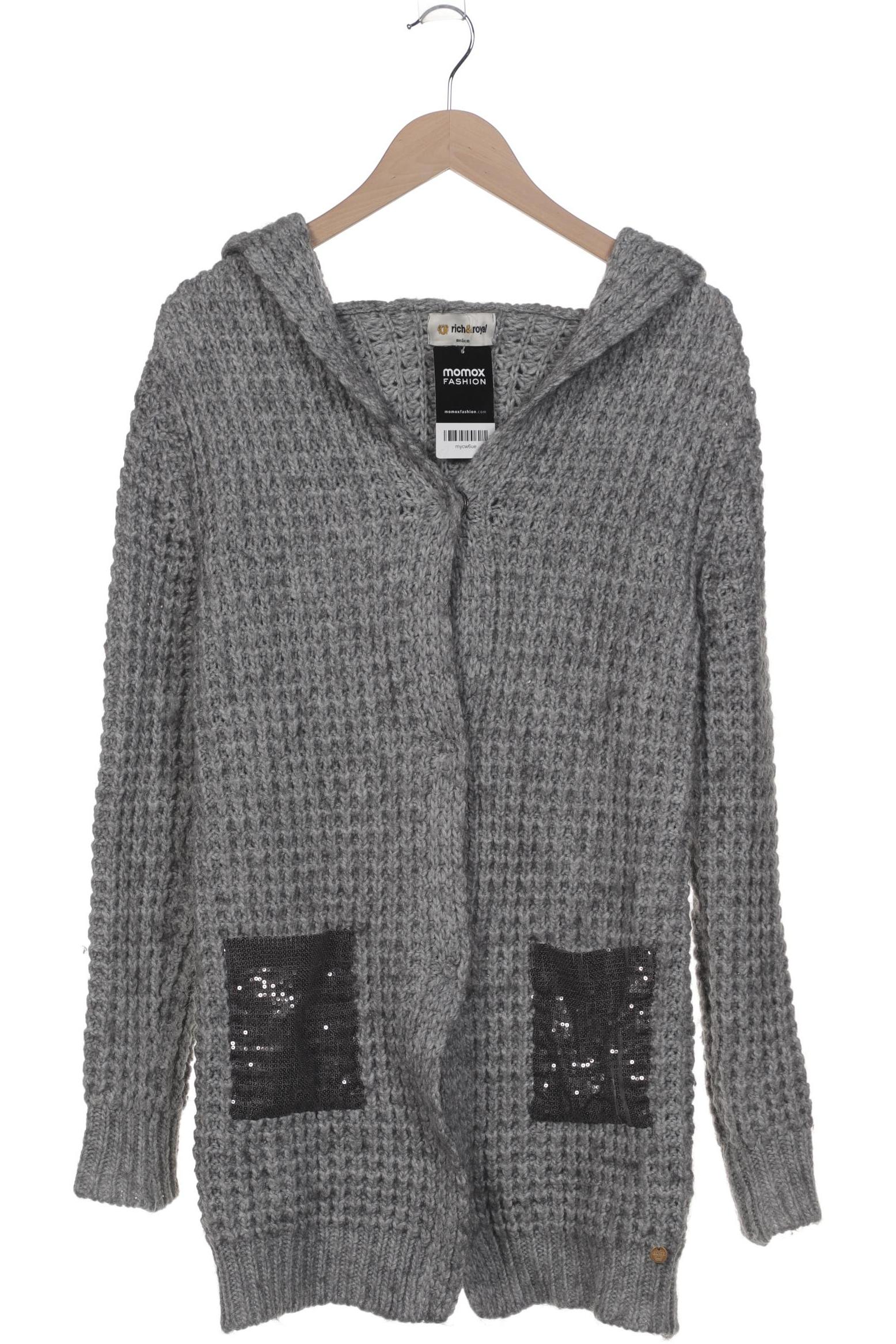 

Rich & Royal Damen Strickjacke, grau, Gr. 38