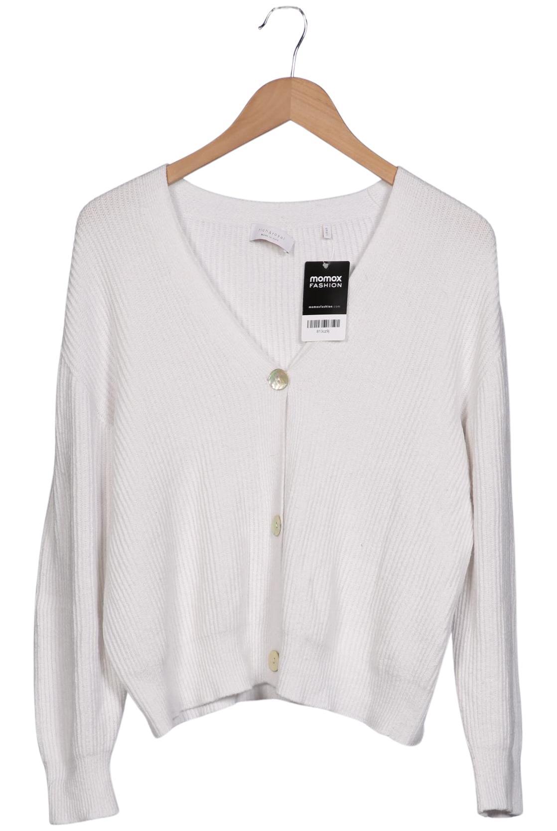 

Rich & Royal Damen Strickjacke, cremeweiß, Gr. 36