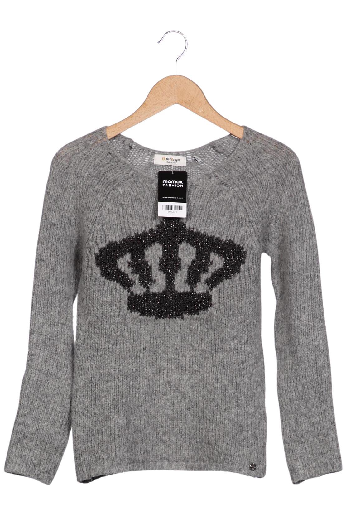 

Rich & Royal Damen Pullover, grau, Gr. 34
