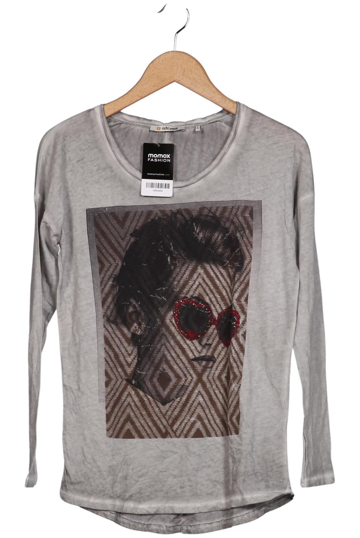 

Rich & Royal Damen Langarmshirt, grau, Gr. 34