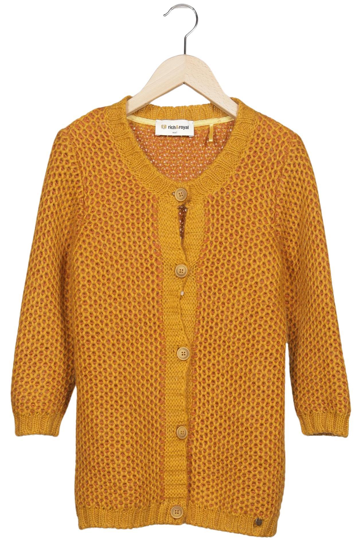 

Rich & Royal Damen Strickjacke, gelb, Gr. 36