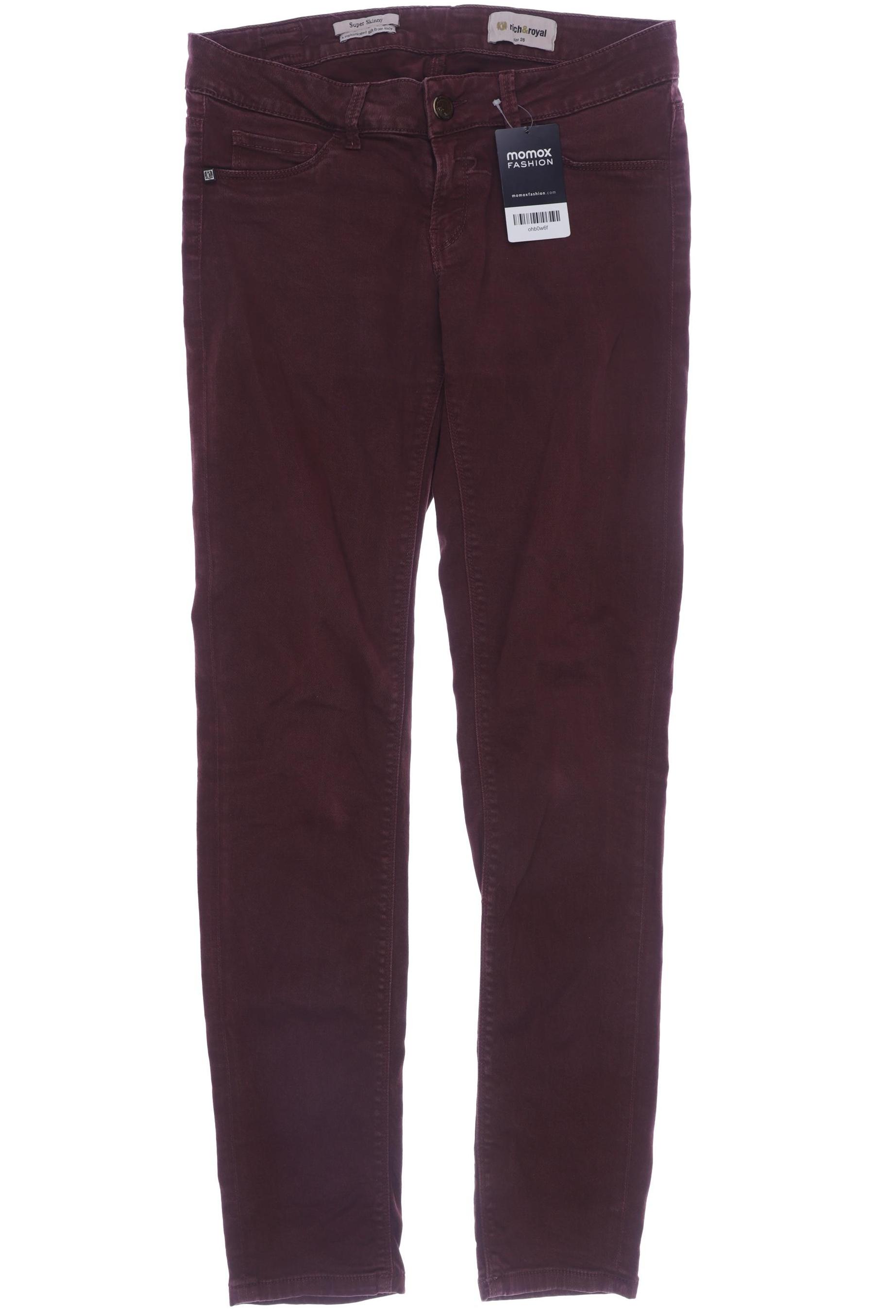 

Rich & Royal Damen Jeans, bordeaux, Gr. 28