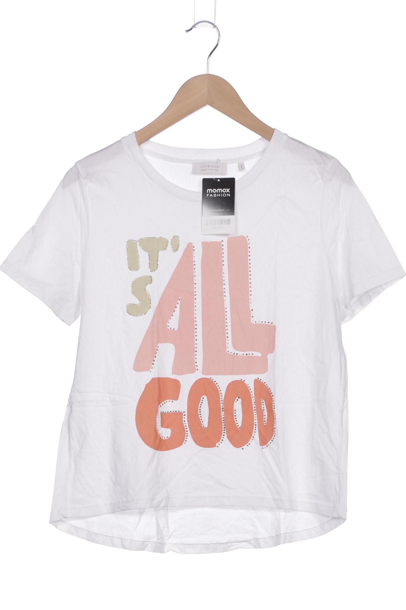 

Rich & Royal Damen T-Shirt, weiß, Gr. 36