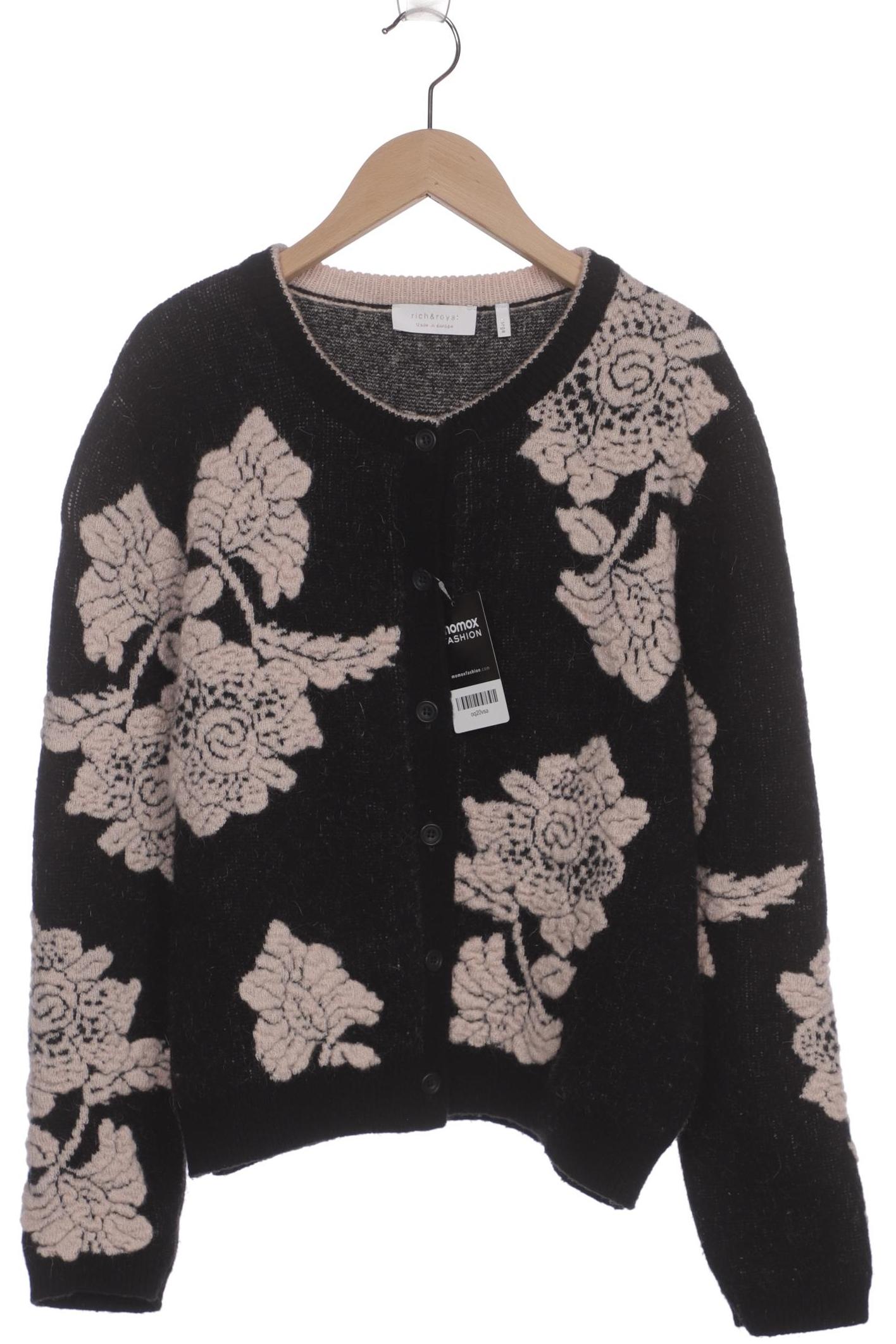 

Rich & Royal Damen Strickjacke, schwarz, Gr. 42